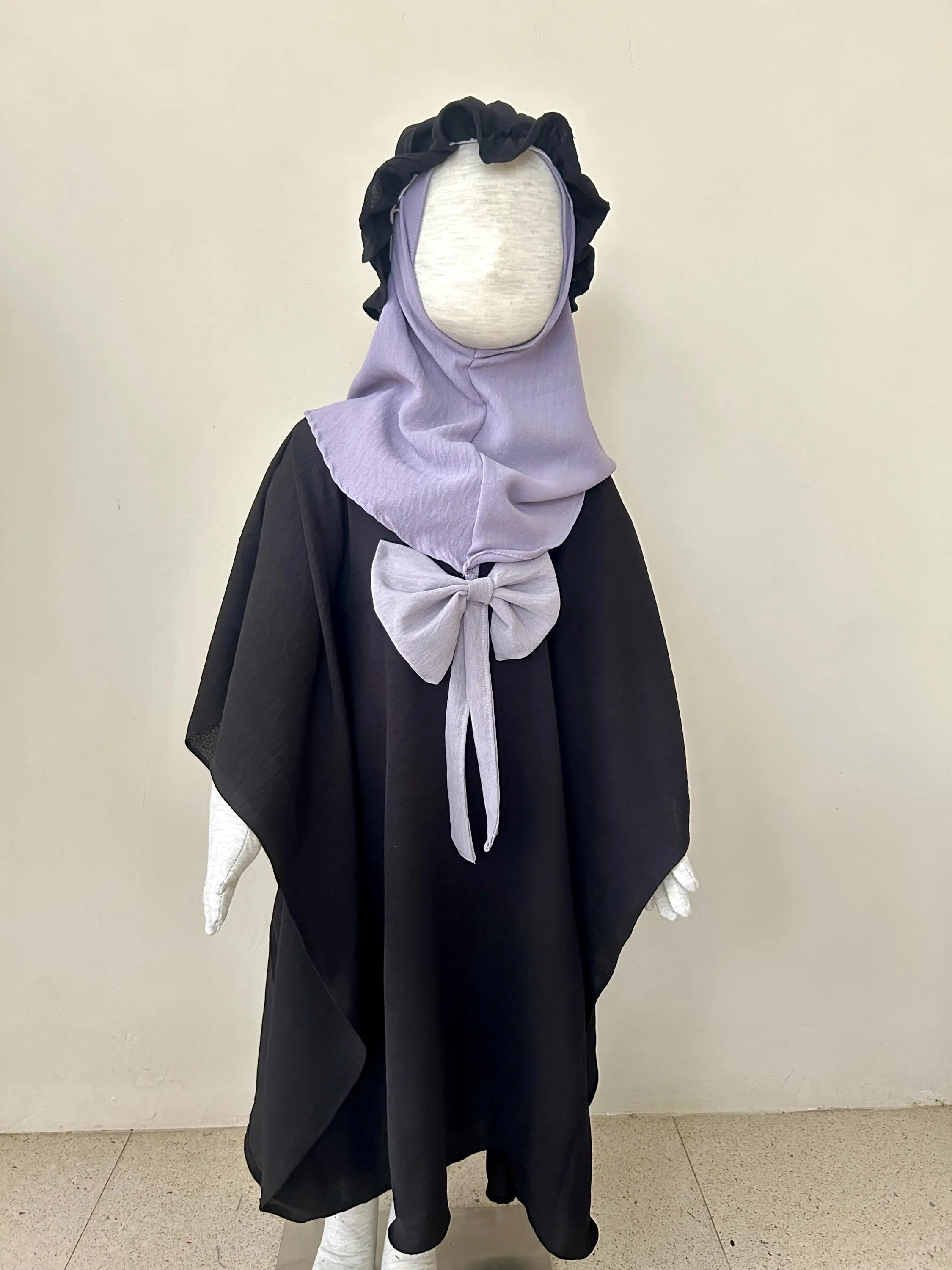HASNA KAFTAN Black 0 - 2 years old Batwing Baby Abaya Set - image 5