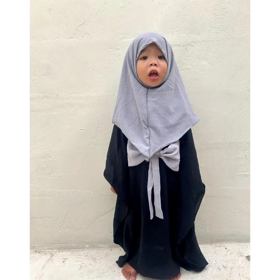 HASNA KAFTAN Black 0 - 2 years old Batwing Baby Abaya Set - image 4