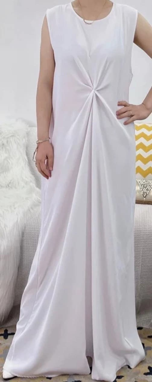 Sleeveless Inner Dress for The Satin Cardigan Eid Dress