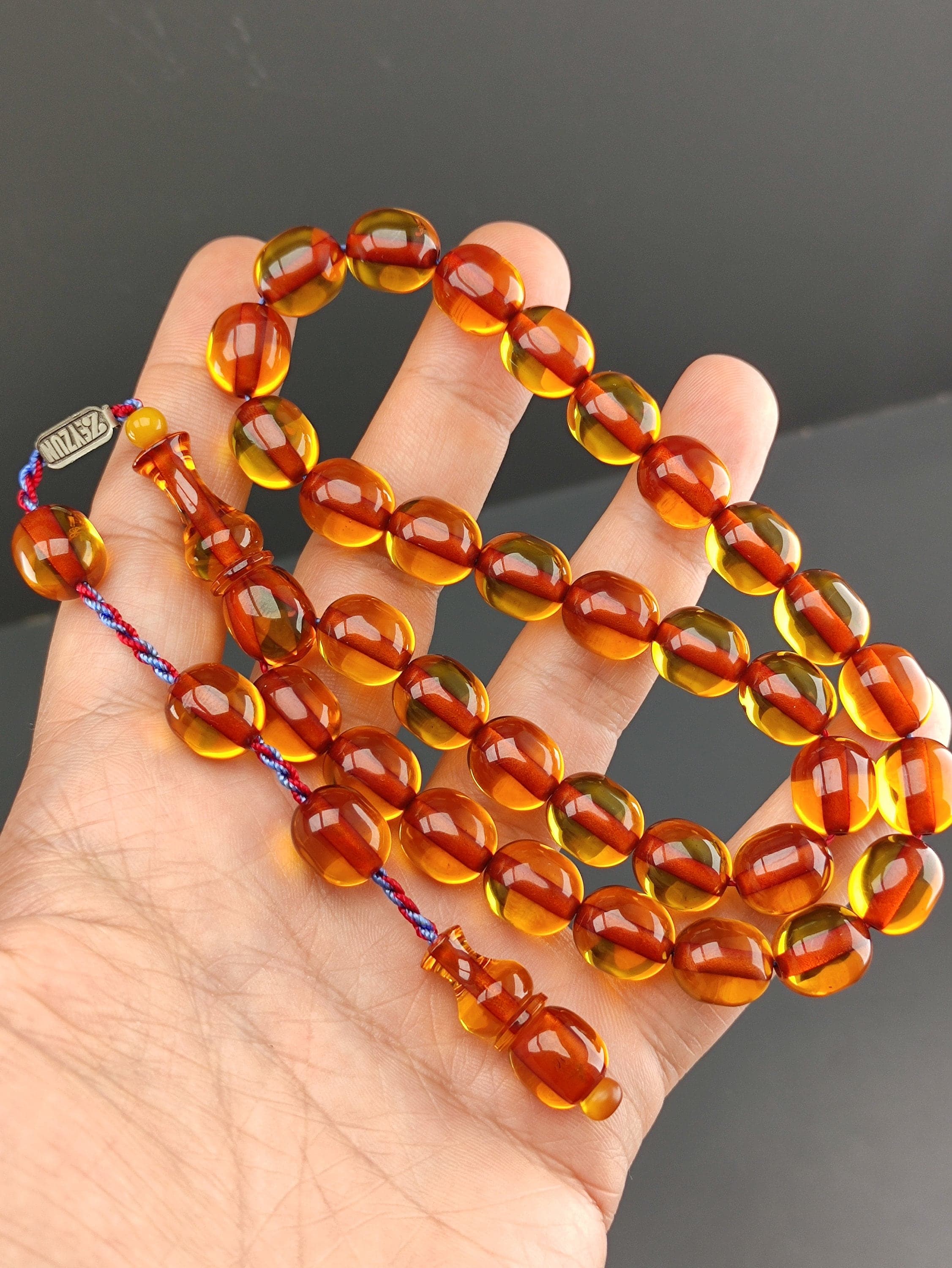 Faturan Amber Rosary, LARGE SİZE Rosary, muslim rosary, Misbaha, islamic gift Rosary, Tasbih, tasbeeh, Amber islamic Rosary, Masbaha, Sibha