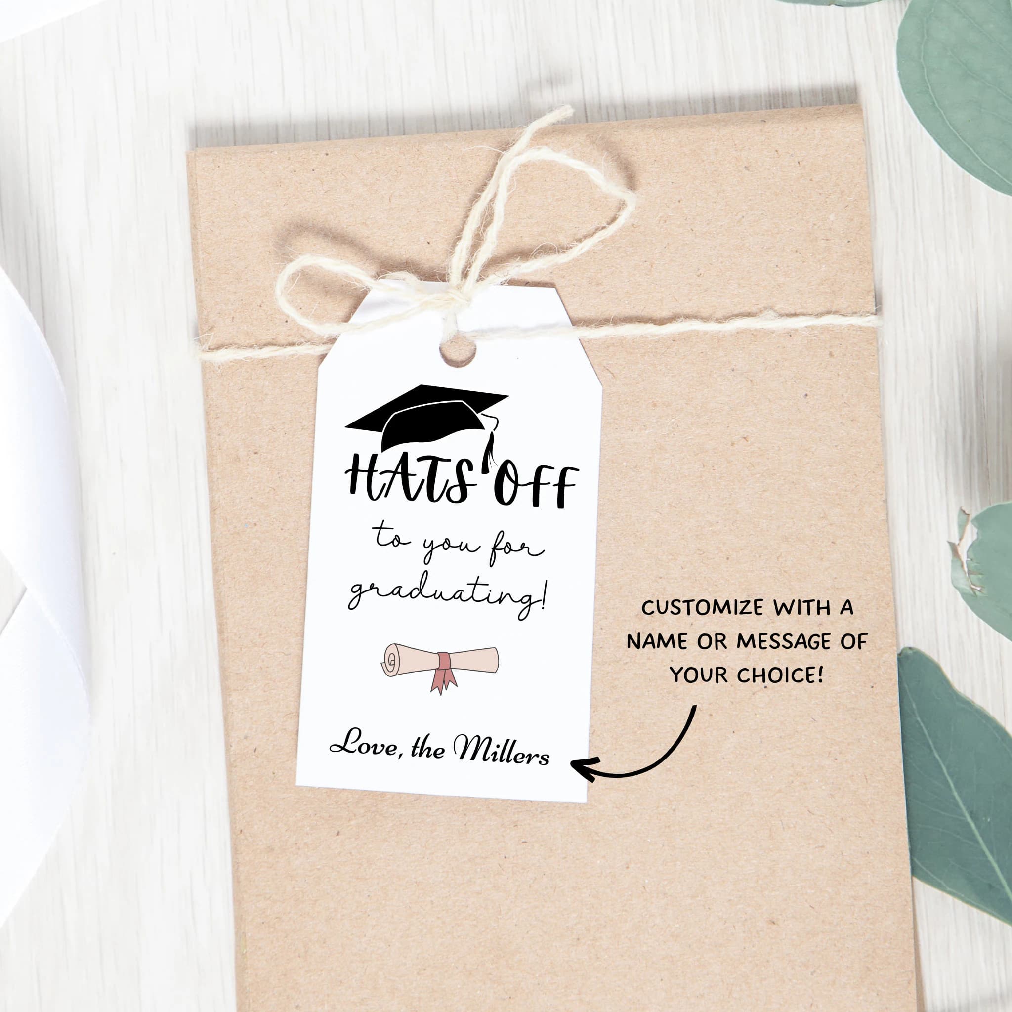 Custom Graduation Gift Tags, Personalized Graduation Tags, Congrats Grad, Senior Grad Gift Tag, Tag for Grad Gifts, Class of 2026 Gift Tags - image 3