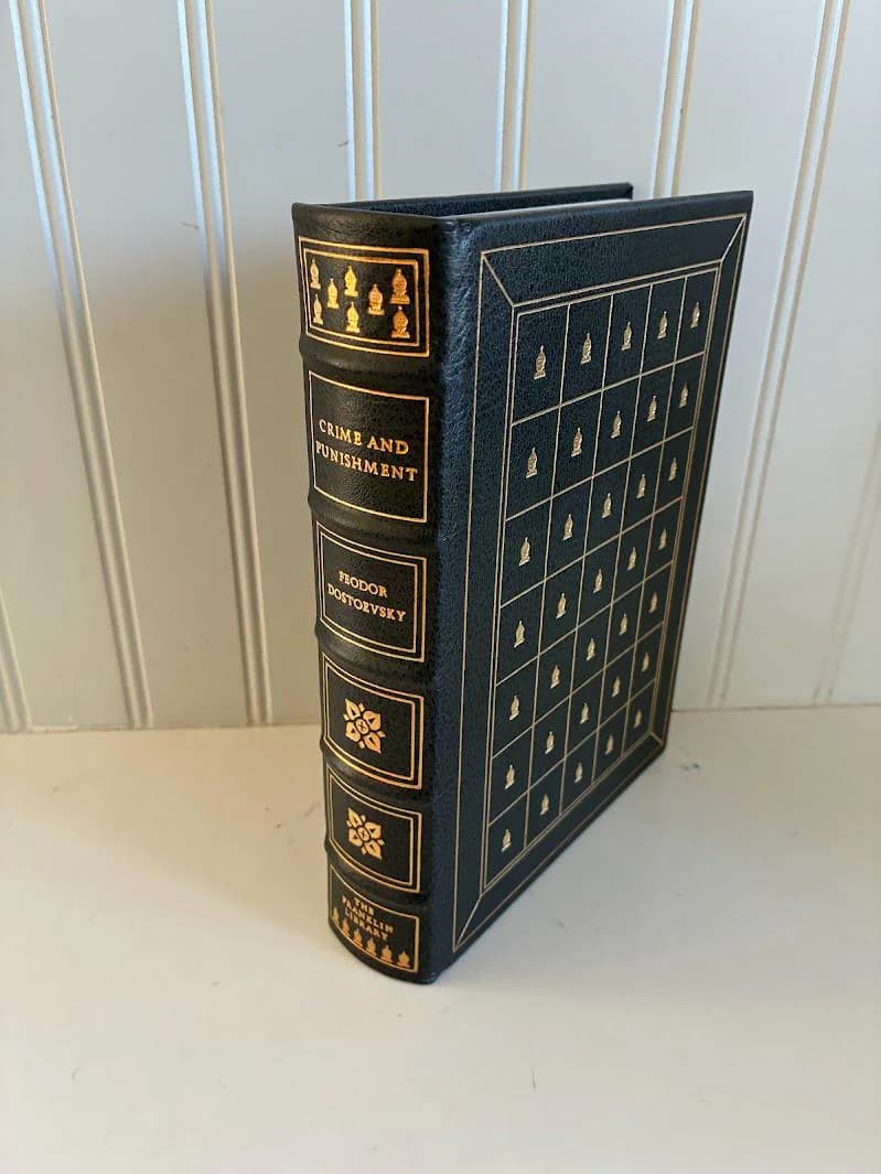 Vintage Franklin Library Book-Crime and Punishment by Feodor Dostoevsky