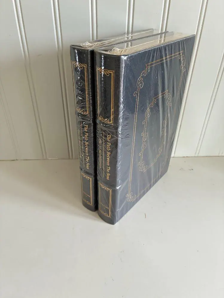 Vintage Easton Press Books-The Path Between the Seas-Volume 1 & 2 - image 3