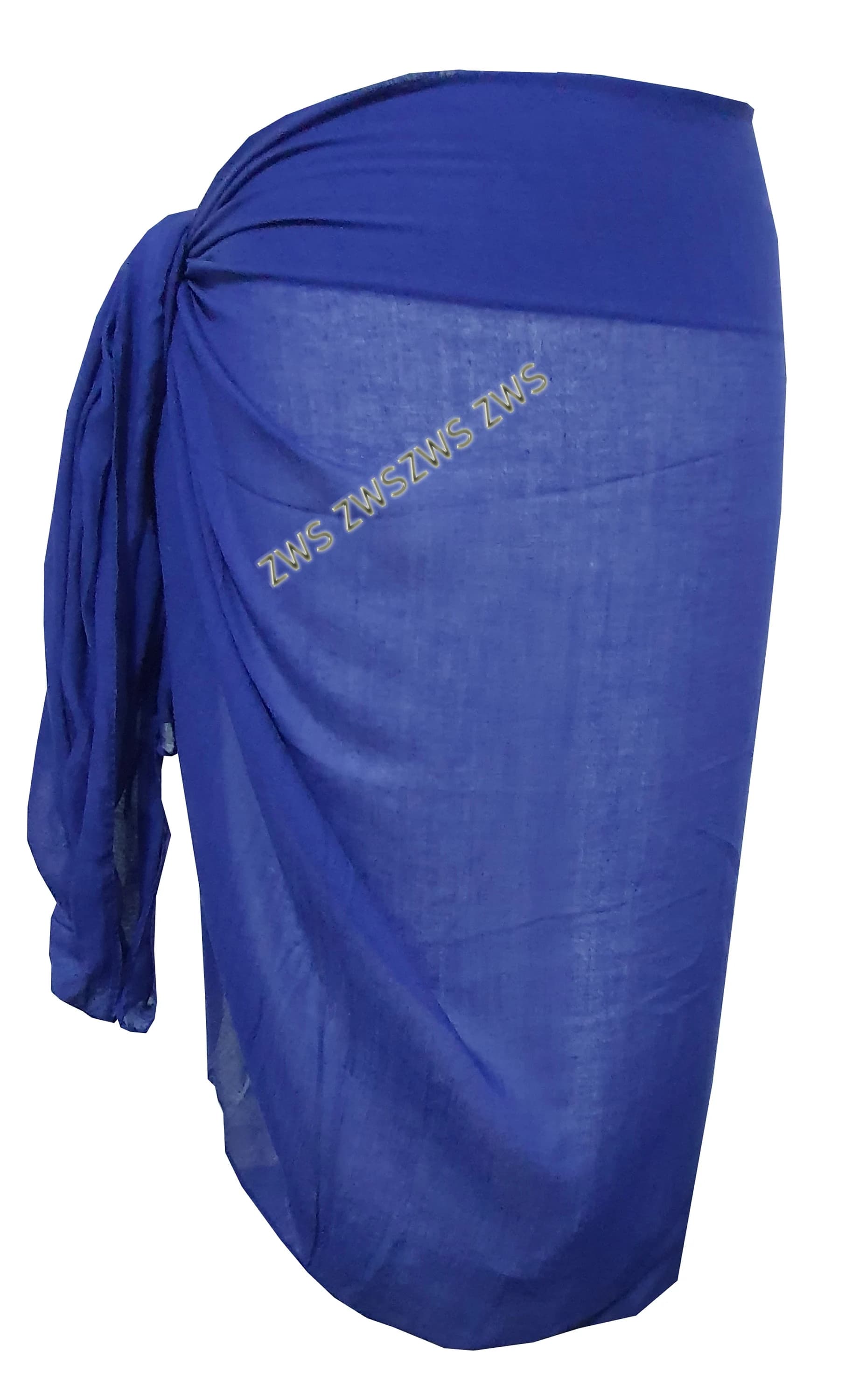 Cobalt Blue Sarong: Lightweight Viscose Blend Beach Cover-Up - image 4