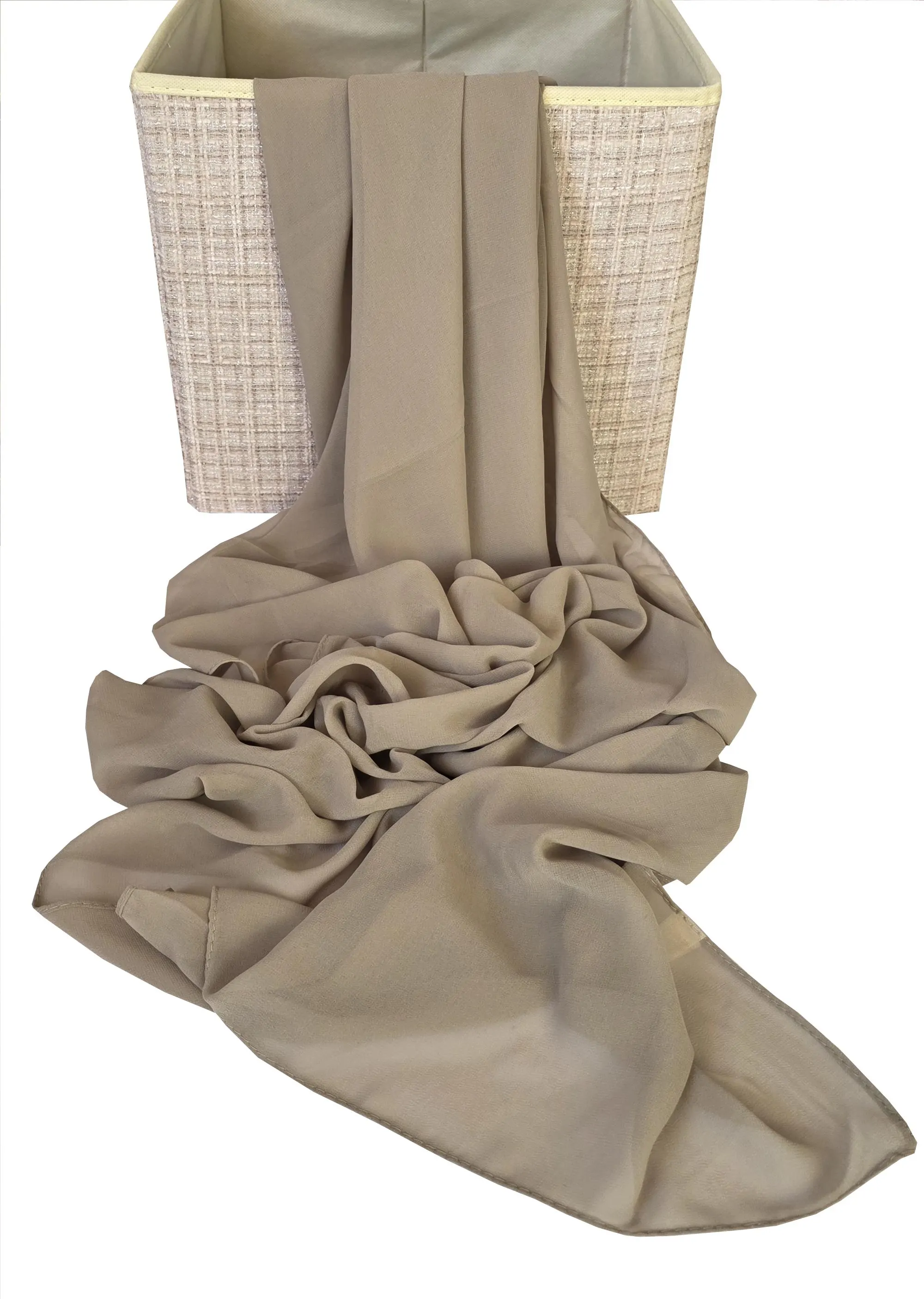 Chiffon Scarf Set: Lightweight Elegant Shawls (85x180cm) - image 4