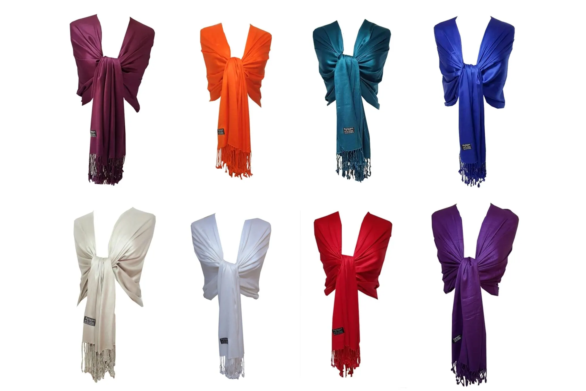 Large Gold Pashmina Shawl: Soft Viscose Silk Blend - image 3