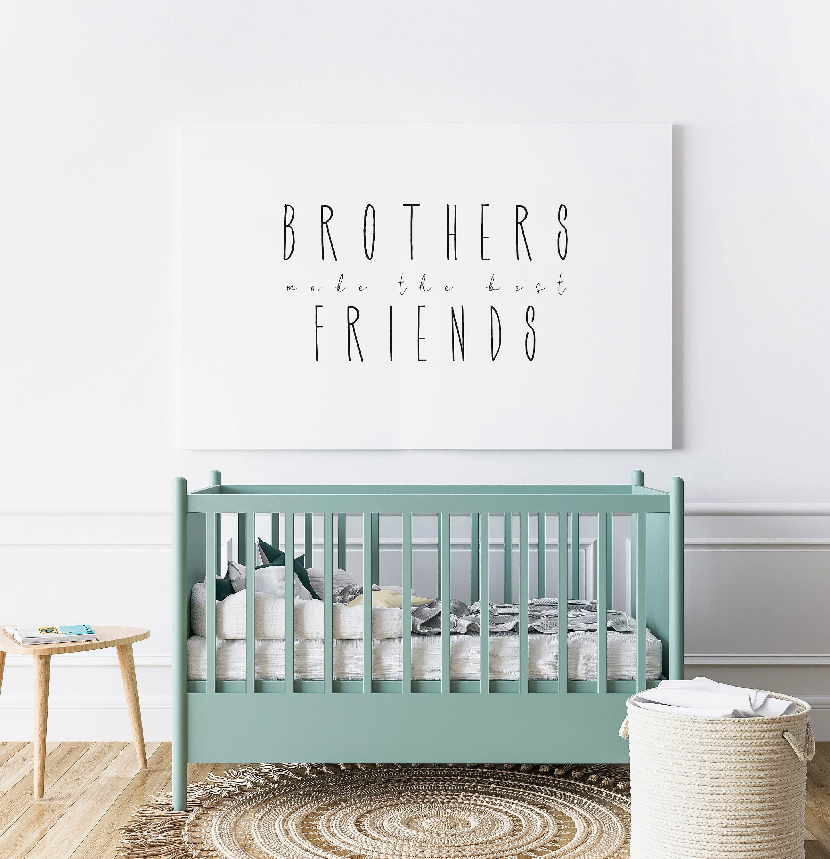 Minimalist Brothers Make The Best Friends Printable Boy Nursery Prints Boy Twins Nursery Decor Boys Playroom Prints - image 5