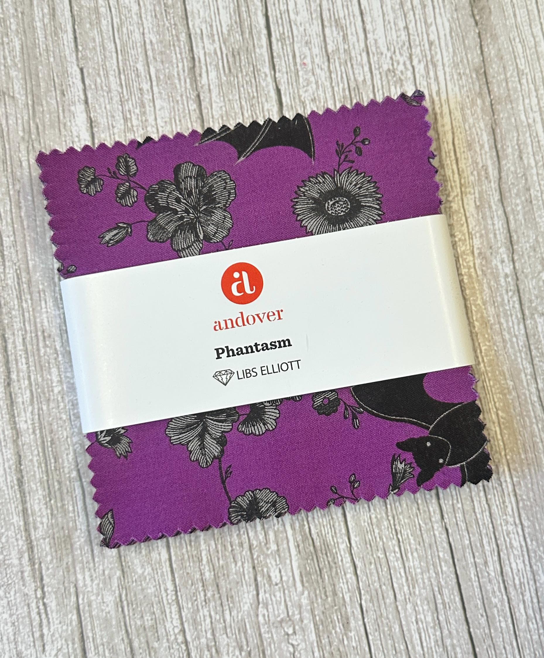 Phantasm by Libs Elliott for Andover, Charm Pack, 42 Pc, 5" Squares, 100% Premium Cotton Fabric
