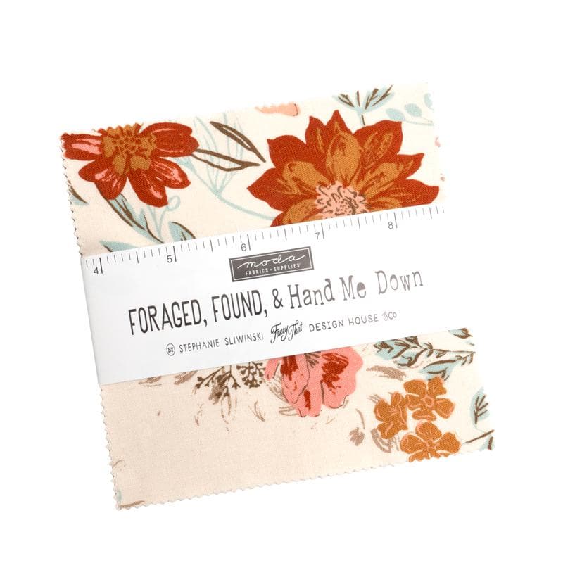 Foraged, Found, & Hand Me Down by Stephanie Sliwinski of Fancy That for Moda, Charm Pack, 42 Pc, 5" Squares, 100% Premium Cotton Fabric