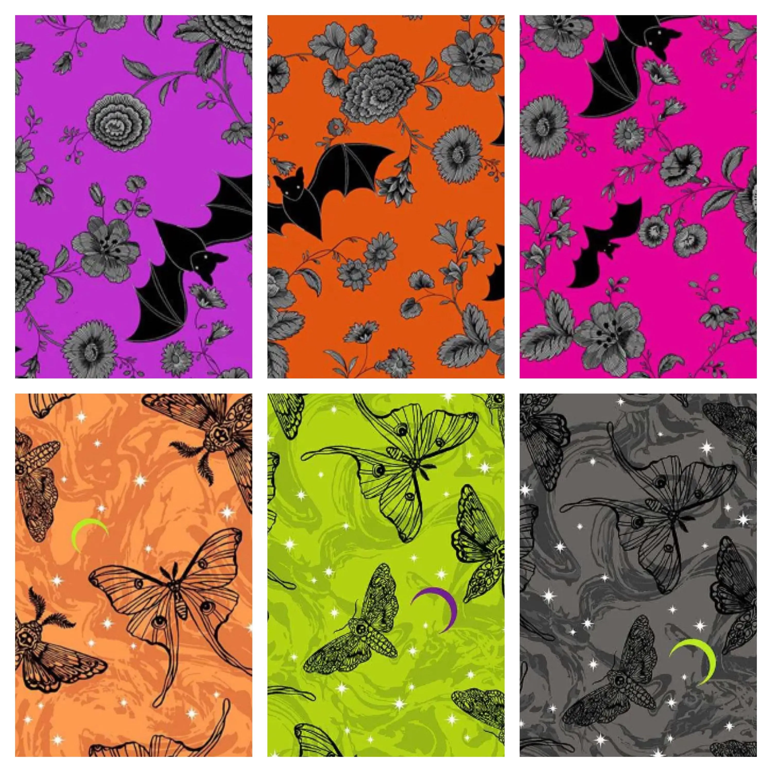 Phantasm by Libs Elliott for Andover, Charm Pack, 42 Pc, 5" Squares, 100% Premium Cotton Fabric - image 3