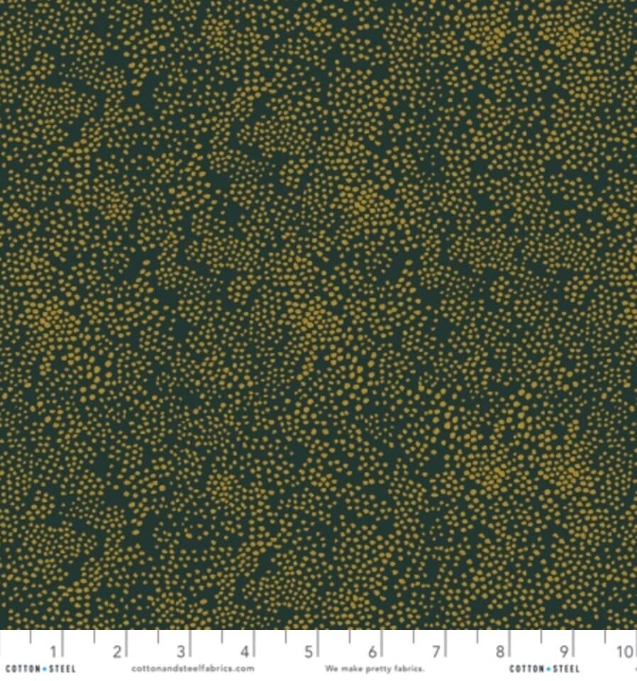 Rifle Paper Co. Basics Menagerie Champagne - Evergreen Metallic for Cotton + Steel Fabrics, 100% Premium Cotton, By the Metre, Half Metre - image 5