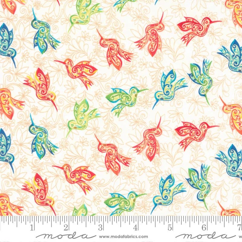 Land of Enchantment by Sarah Thomas of Sariditty for Moda, 100% Cotton Fabric, Bird Fabric, By the Metre, Half Metre, Fat Quarter
