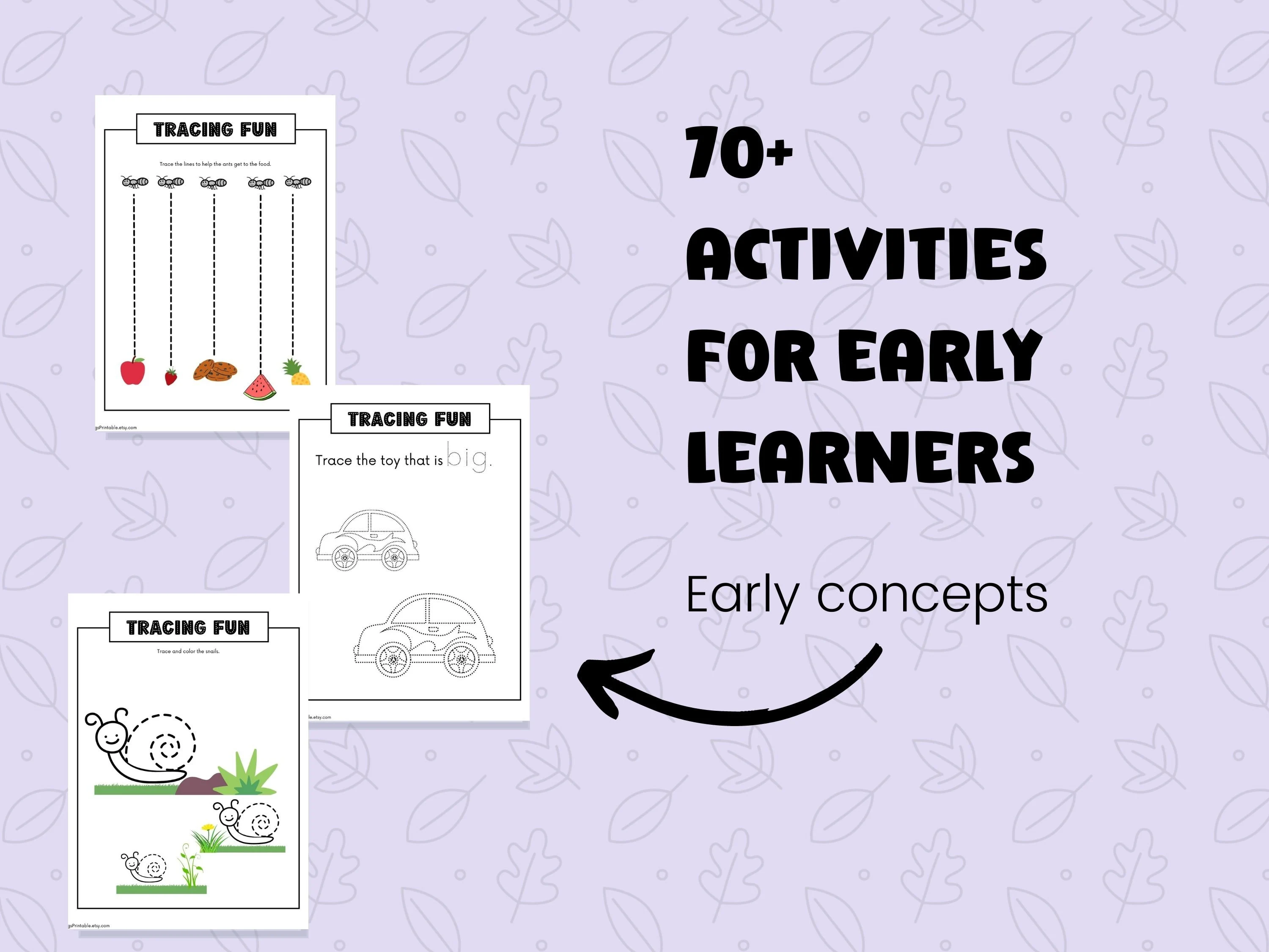 Preschool Tracing Worksheets/ Daily activity sheets for daycare/ Hand-eye coordination/ Fine motor skills practice/ Shape recognition - image 2