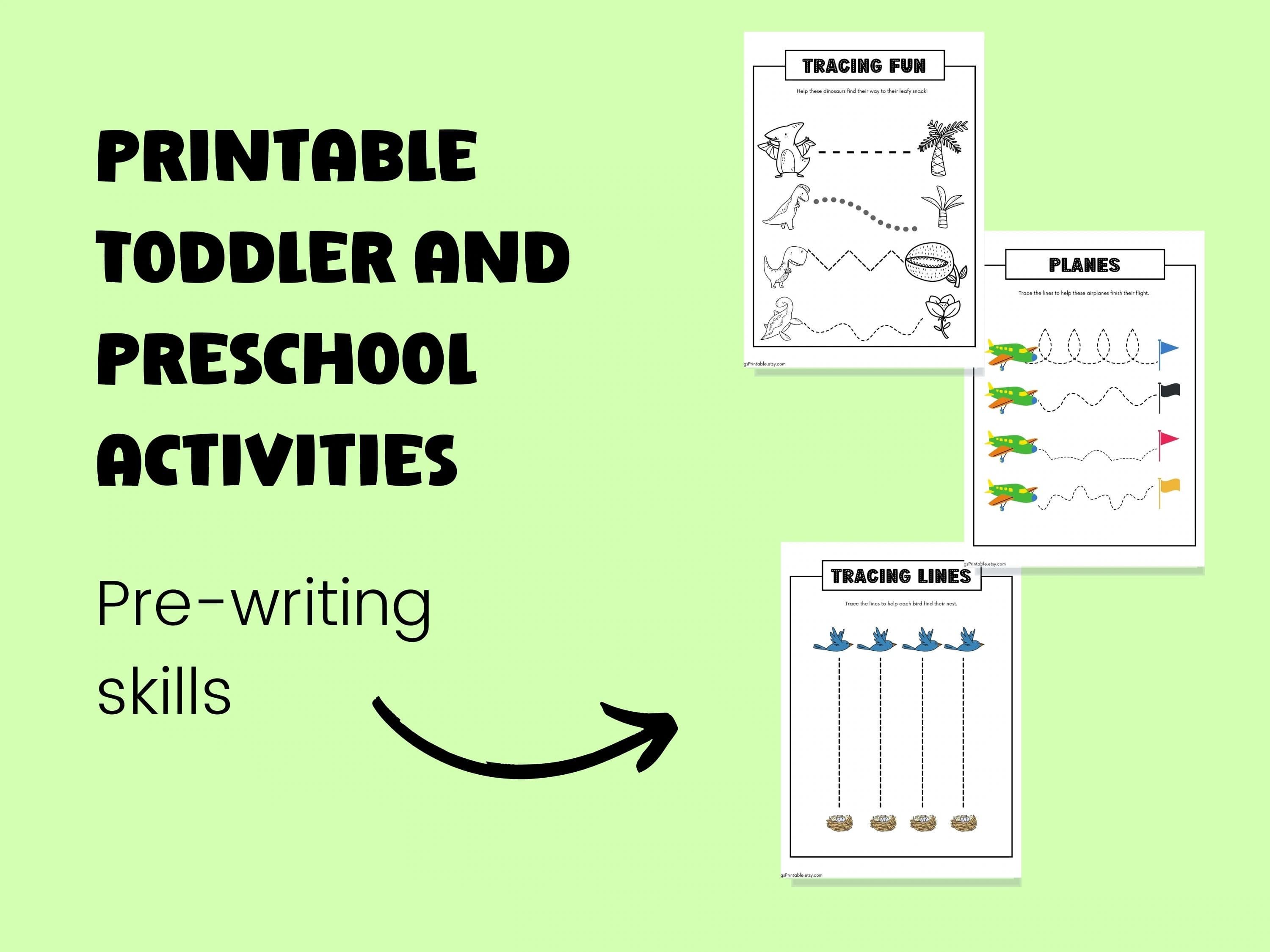 Preschool Tracing Worksheets/ Daily activity sheets for daycare/ Hand-eye coordination/ Fine motor skills practice/ Shape recognition - image 4