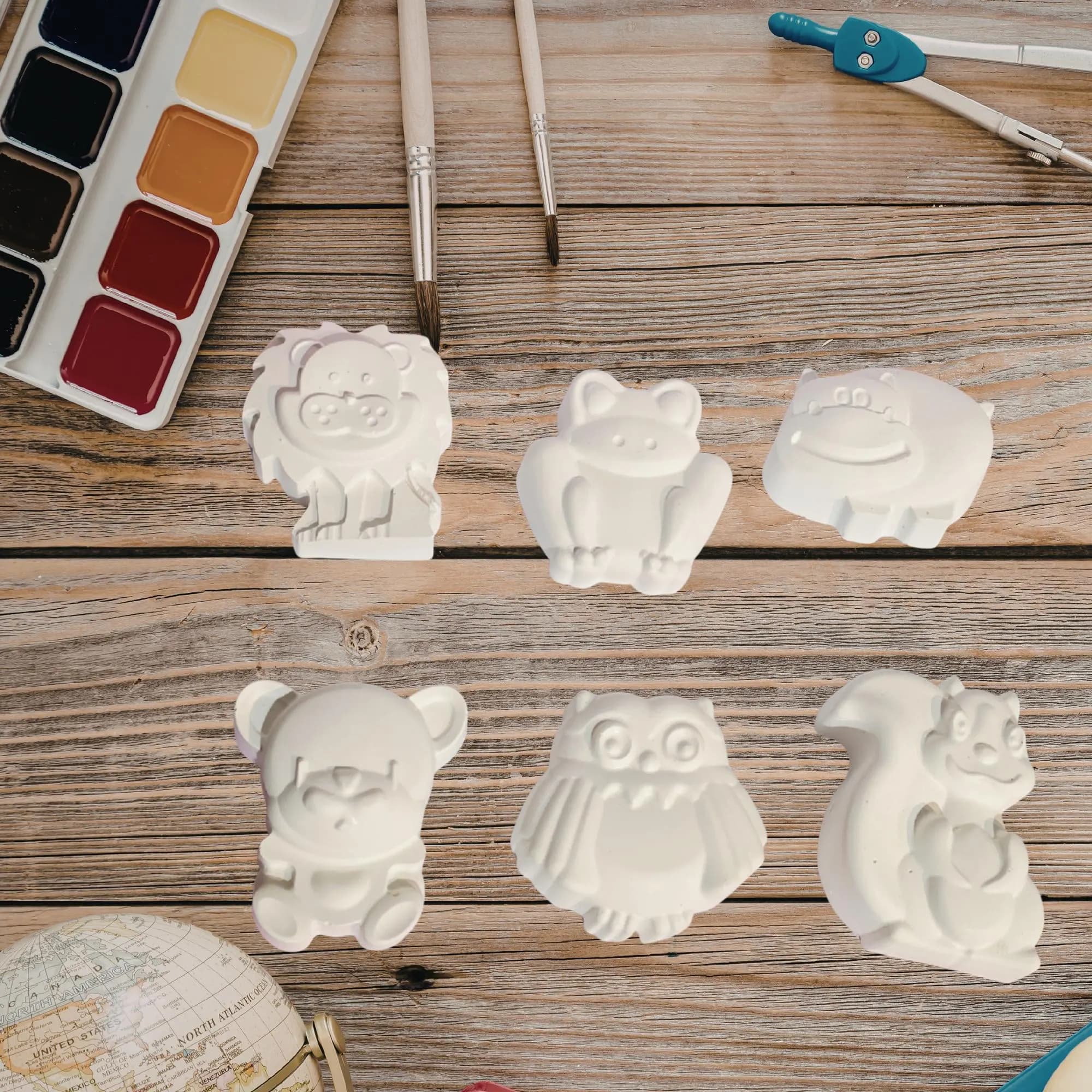 Animal Plaster Figurines-Plaster Painting Kit-Party Favors-Fun Activity - image 5