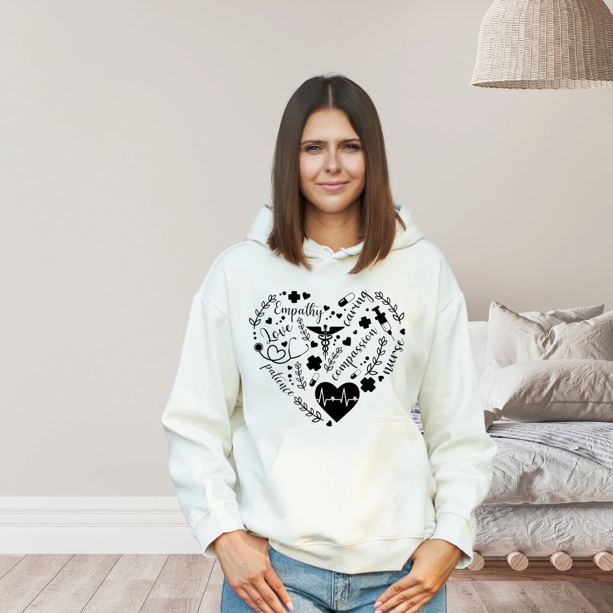 Inspirational Nurse Life Sweatshirt: Saving Lives, Healing Hearts - image 2