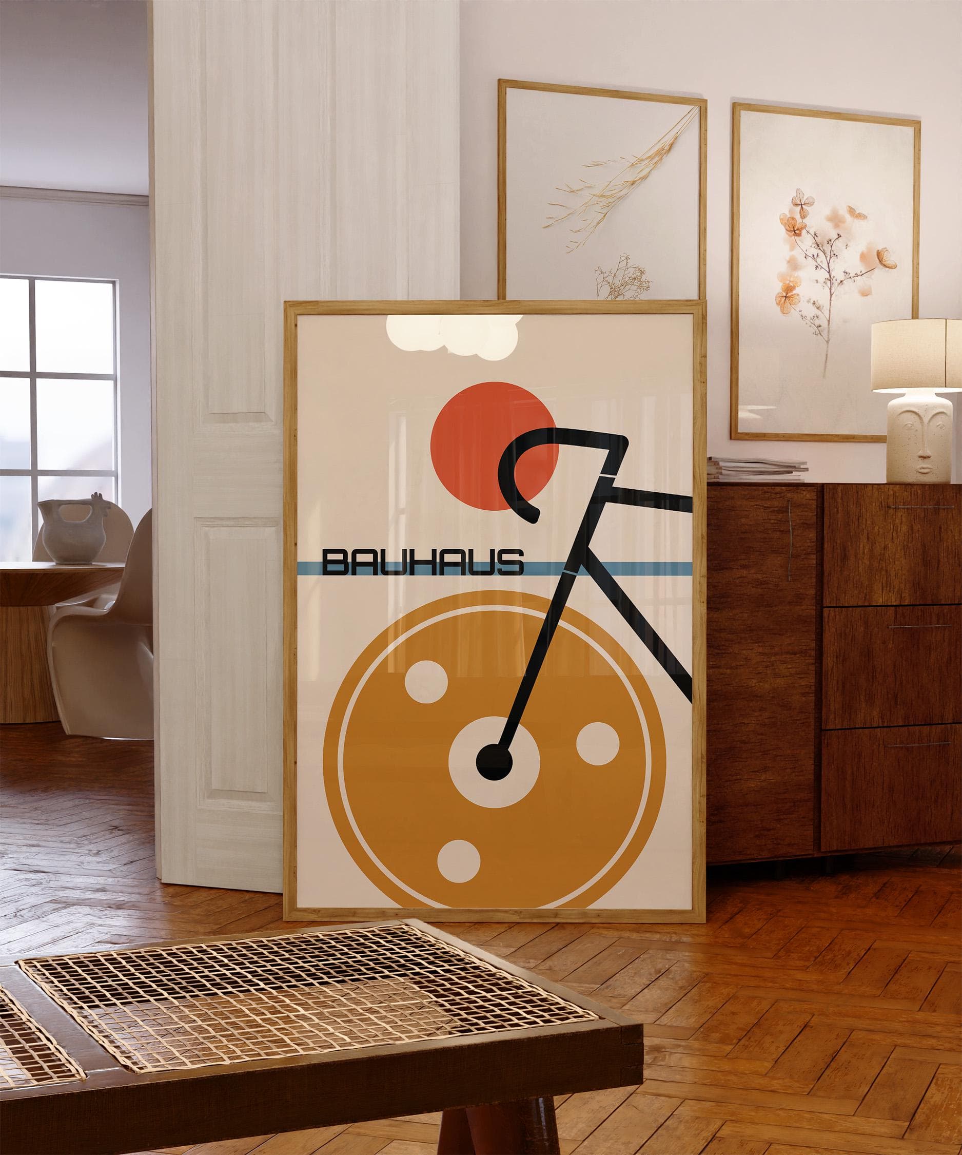 Bauhaus Bicycle Poster, Mid Century Modern Cycling Wall Art, Vintage Bike Print, Bicycle Decor, Gift for Cycling Lovers (Poster Only) - image 5