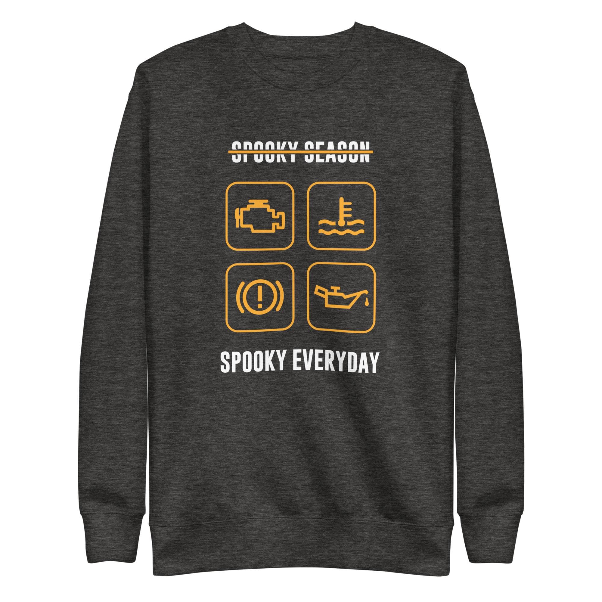 Car Lovers Halloween Unisex Sweatshirt, Sarcastic Car Dashboard Warning Sign Unisex Shirt, Spooky Season Gift for Mechanic