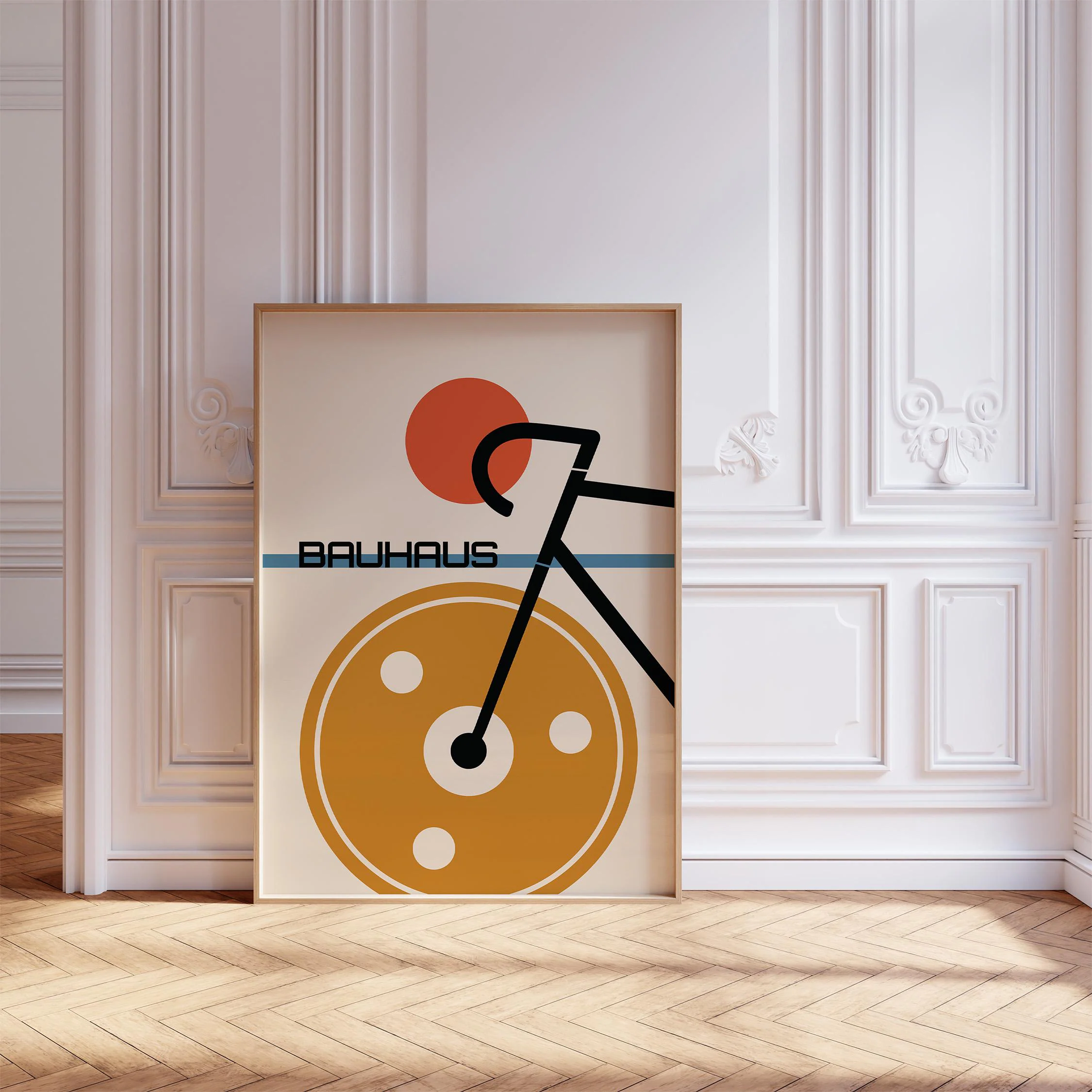 Bauhaus Bicycle Poster, Mid Century Modern Cycling Wall Art, Vintage Bike Print, Bicycle Decor, Gift for Cycling Lovers (Poster Only) - image 4