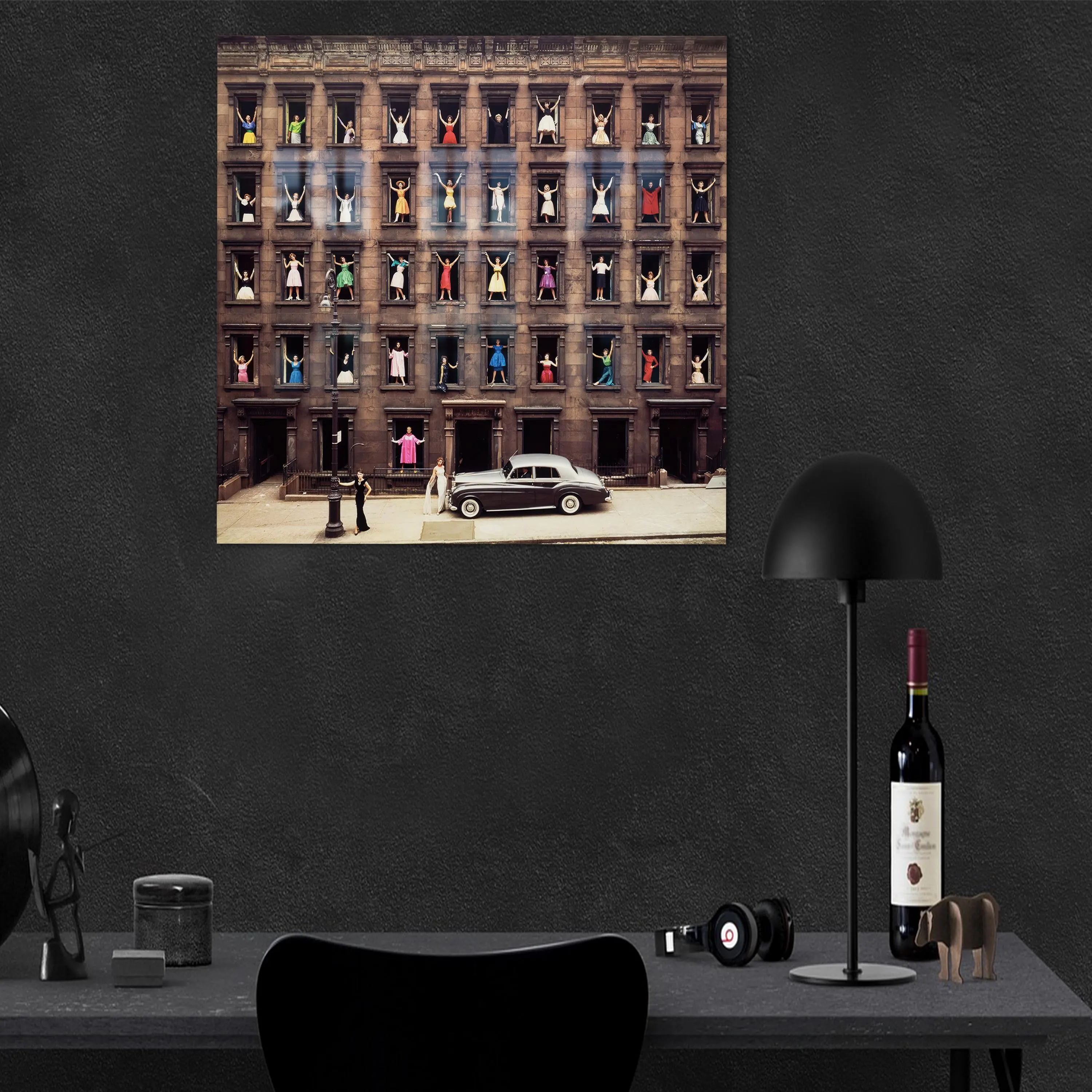 Ormond Gigli Art Decor, Reproduction Glass, Girls in the Windows Glass Wall Art, Girl Room Wall Hanging, Canvas Wall Art, - image 3