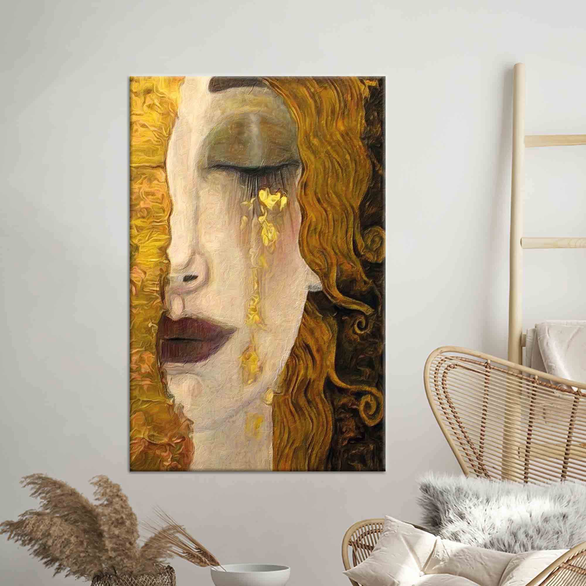 Wall Decor, Wall Art, Canvas Wall Art, The Golden Tears, Reproduction Wall Decor, Famous Art Canvas, The Golden Tears Canvas Decor, - image 4