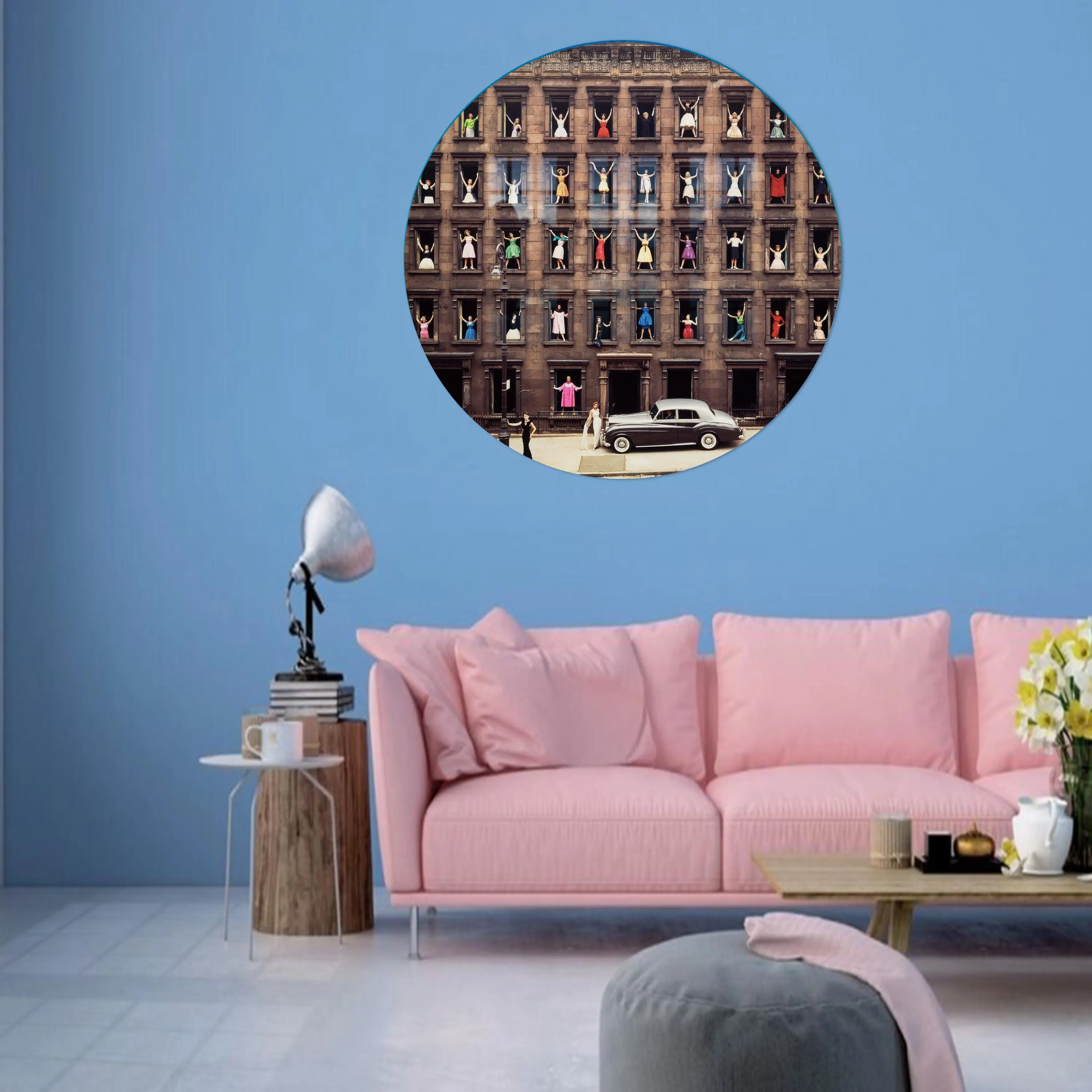 Ormond Gigli Art Decor, Reproduction Glass, Girls in the Windows Glass Wall Art, Girl Room Wall Hanging, Canvas Wall Art, - image 5