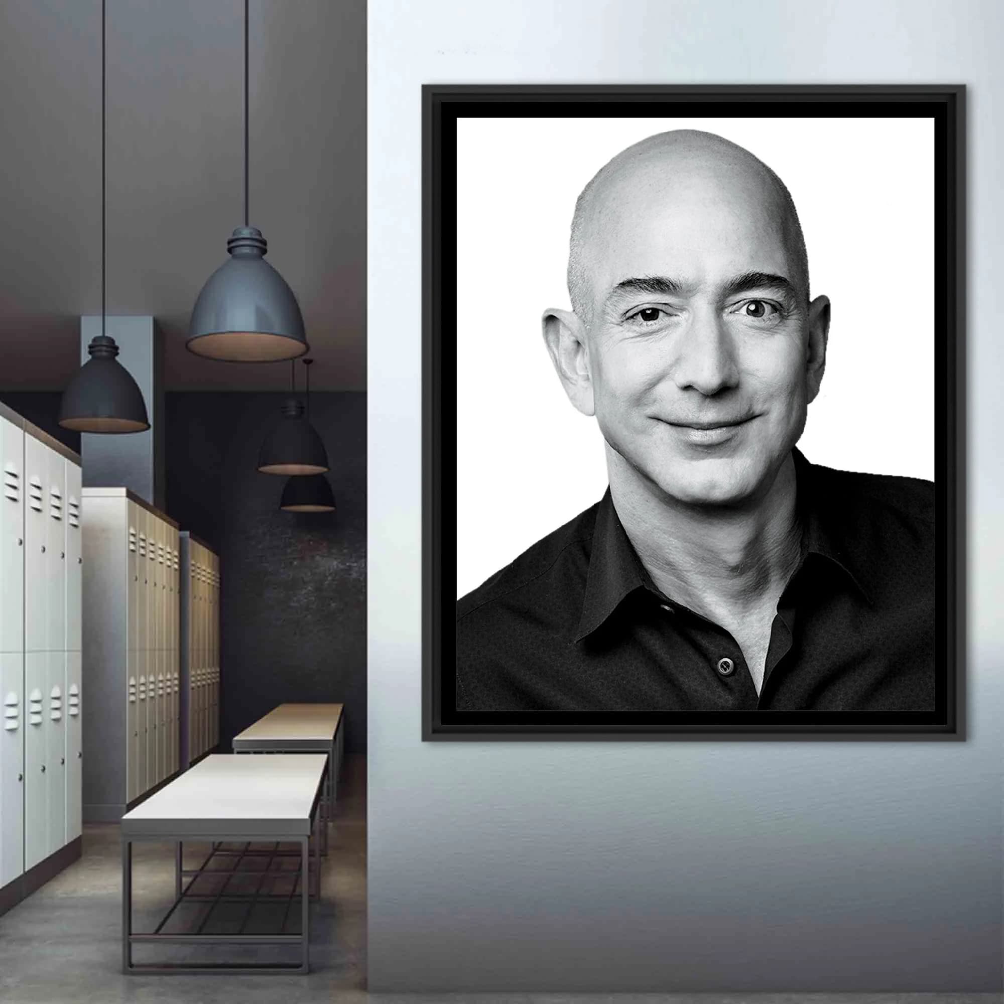 Wall Art Canvas, Wall Art, Canvas Print, Jeff Bezos, Jeff Bezos Art Canvas, Famous Printed, Portre Canvas Print, Famous Quote Canvas Poster, - image 4