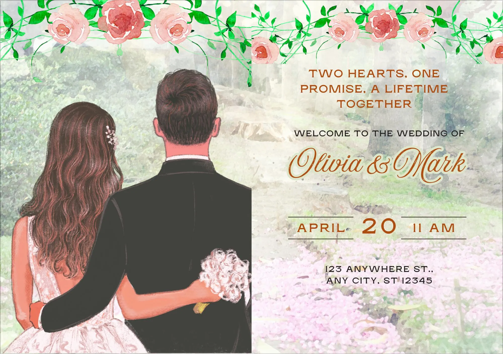 Customizable Wedding Details Card: Bridesmaid, Program, Welcome Letter (PDF Template