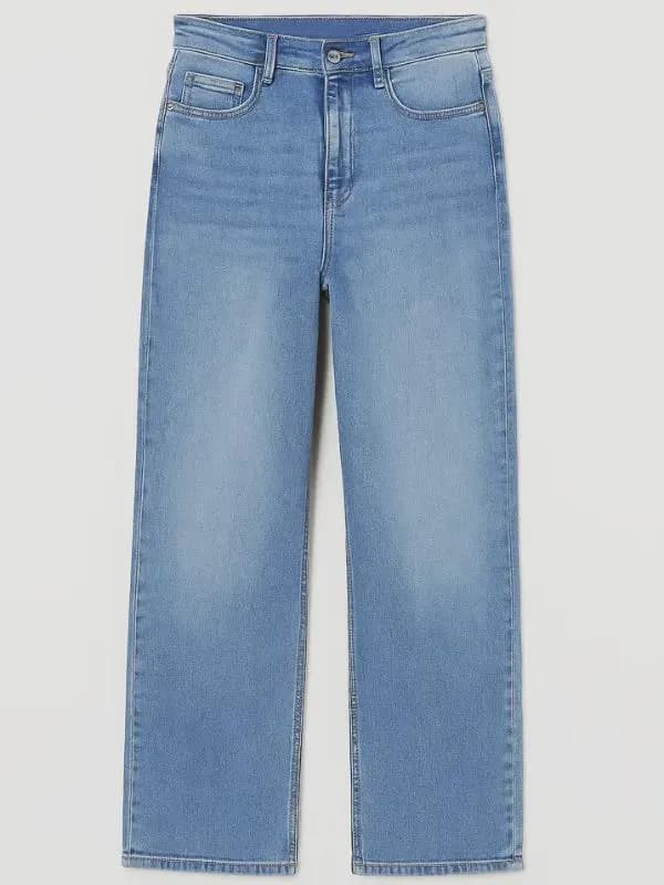 High-Waisted Wide-Leg Denim Jeans - Classic Chic Style