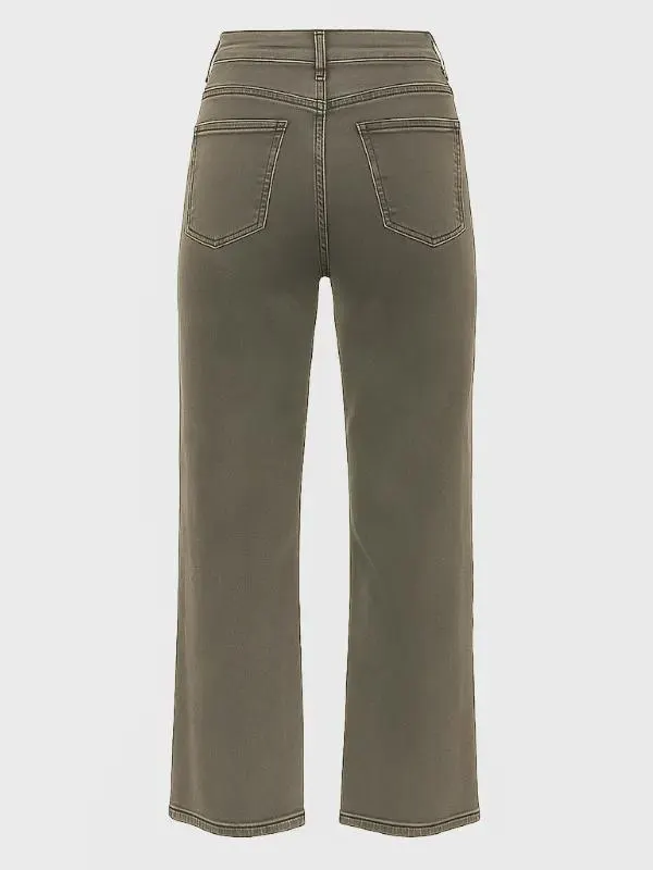 High-Waisted Wide-Leg Denim Jeans - Classic Chic Style - image 3