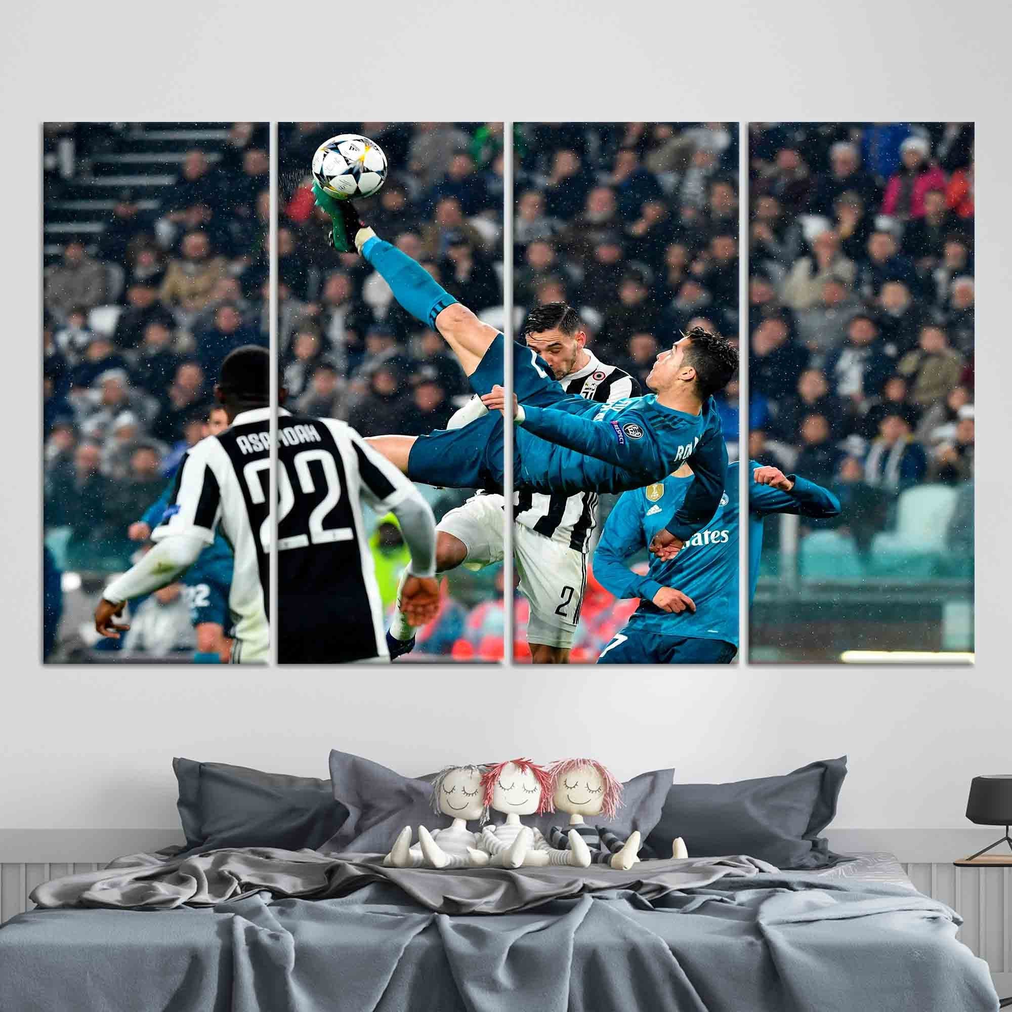 Living Room Wall Art, Home Decor Wall Art, Cristiano Ronaldo, Famous Canvas Print, Trendy Canvas Art, Canvas Wall Art, Soccer Artwork, - image 5