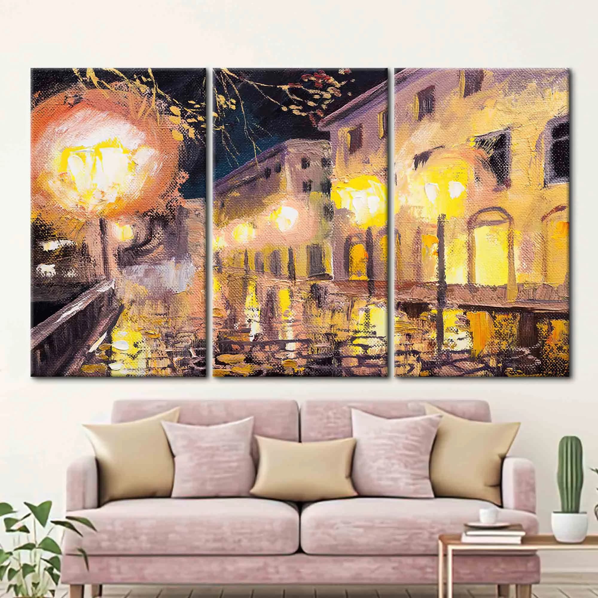 Night In Paris, View Wall Art, City Landscape Poster, Landscape Wall Decor, Paris Street Lamp Wall Decor, Oili Wall Decor, - image 3