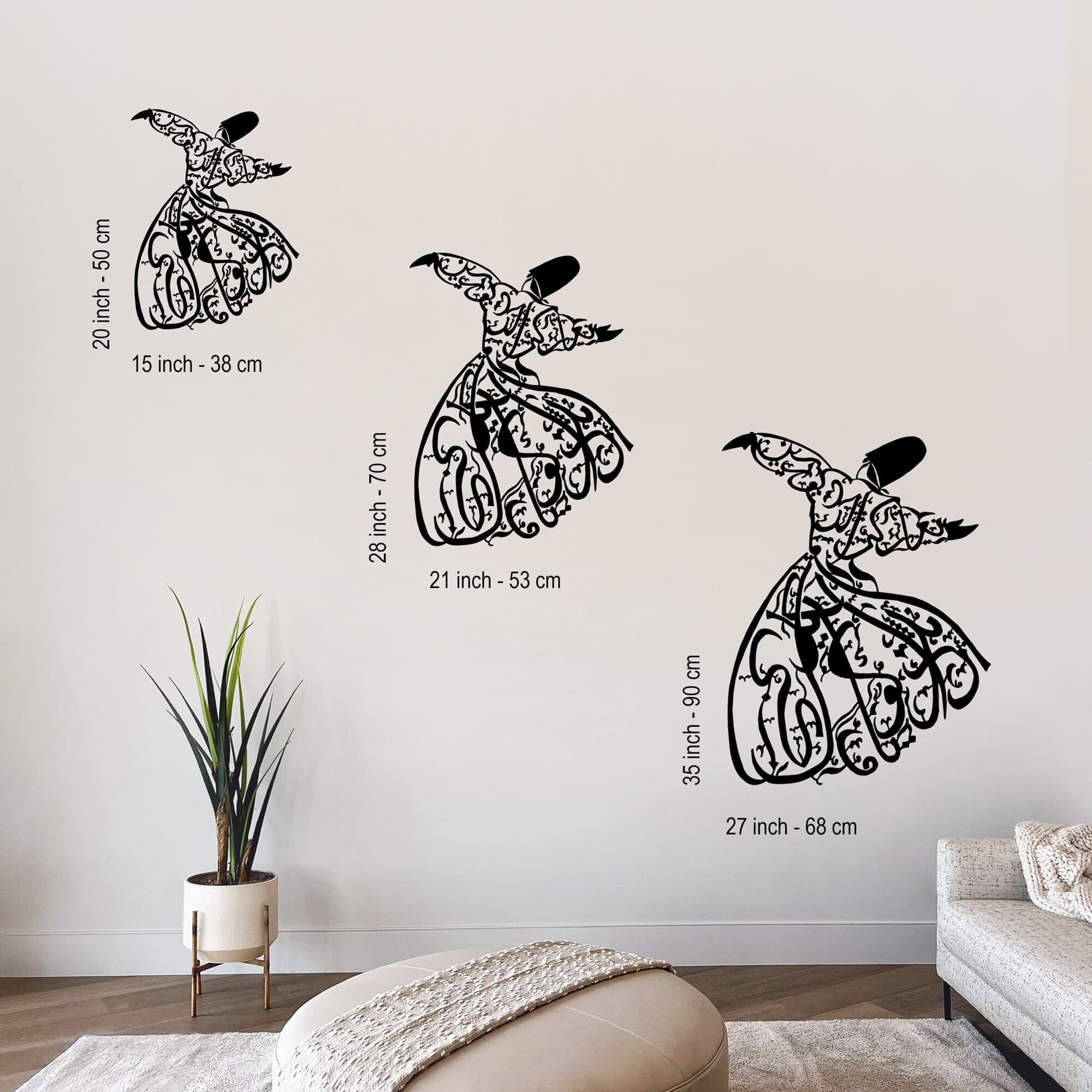 Islamic Metal Wall Art, Whirling Dervish Wall Decor, Mevlana Rumi Metal Wall Decor, Rumi Wall Art, Mevlana, Sufi Wall Art, Muslim Home Gifts, Eid gifts, Ramadan Gifts