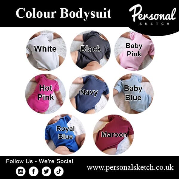 Personalised baby gift | bodysuit babygrow personalised clothing gifts - image 3