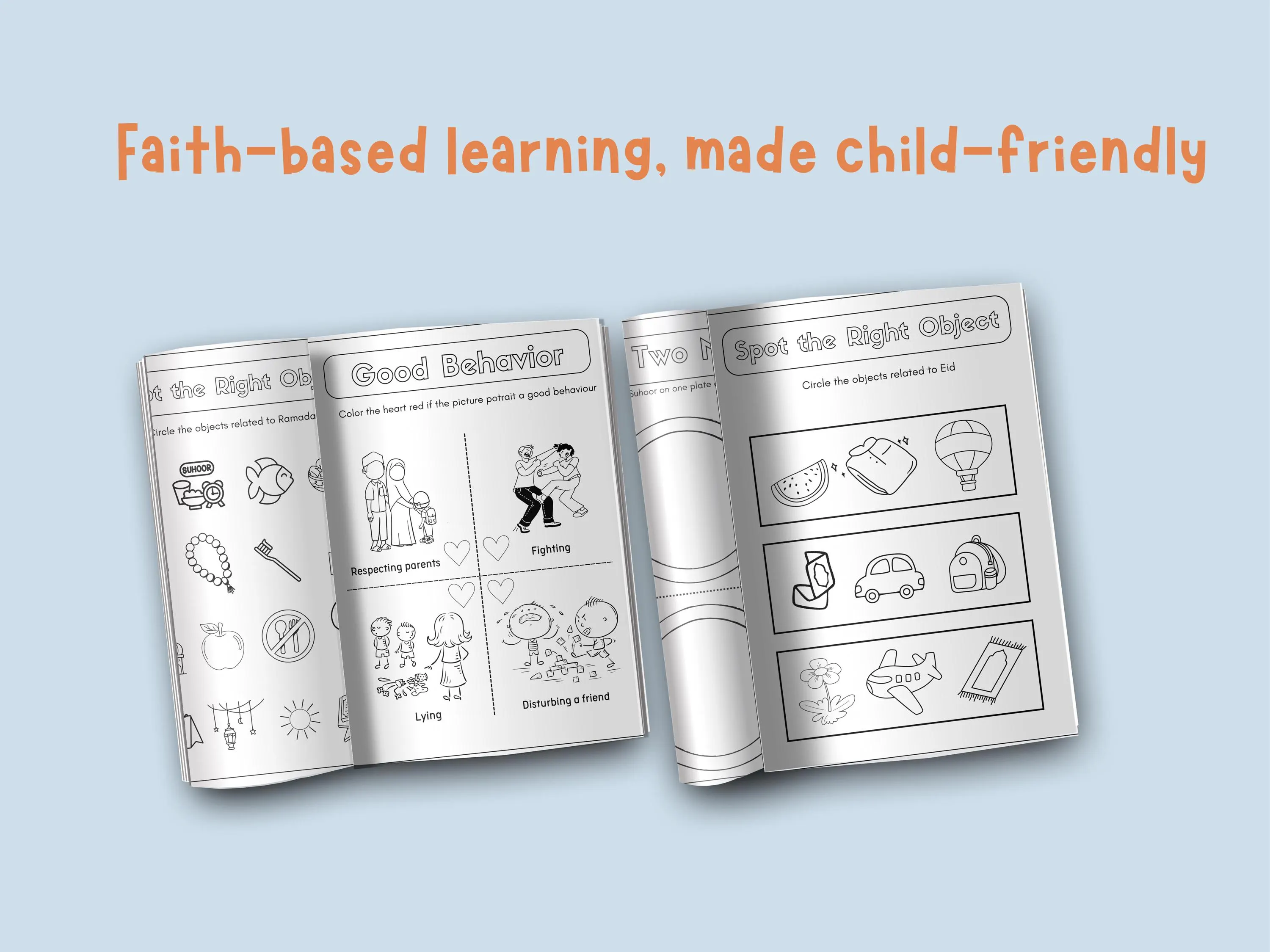 Islamic Activity Book, Learning Games Printable, Islamic Activity for Kids, Ramadan and Eid Worksheet - image 3
