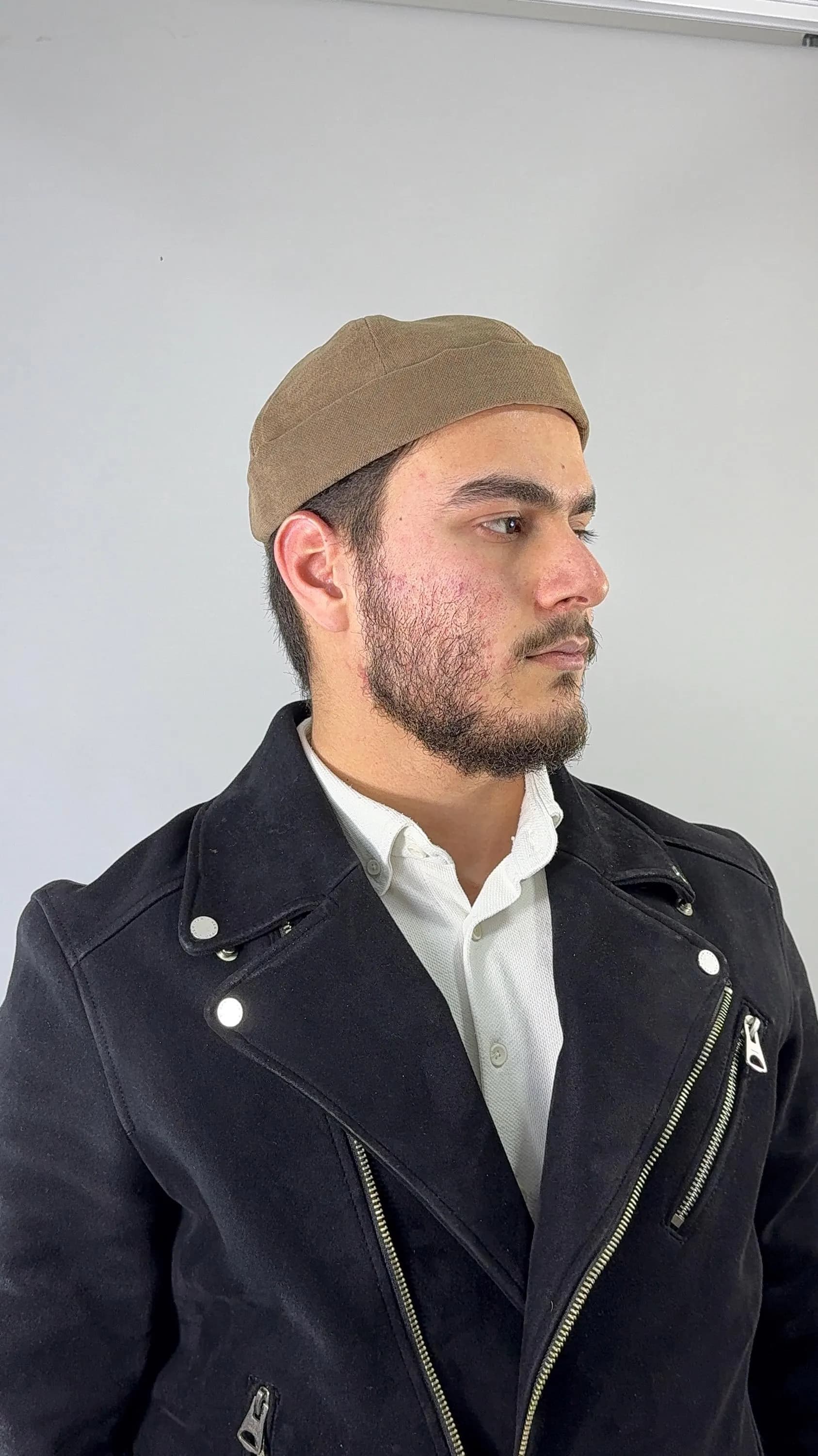Premium Quality Soft Black Docker Cap Hat Kufi/Hat- Stylish, Islamic Gift for Him, Ramadan Gift, Eid Mubarak Gift, Muslim Husband Gift - image 5