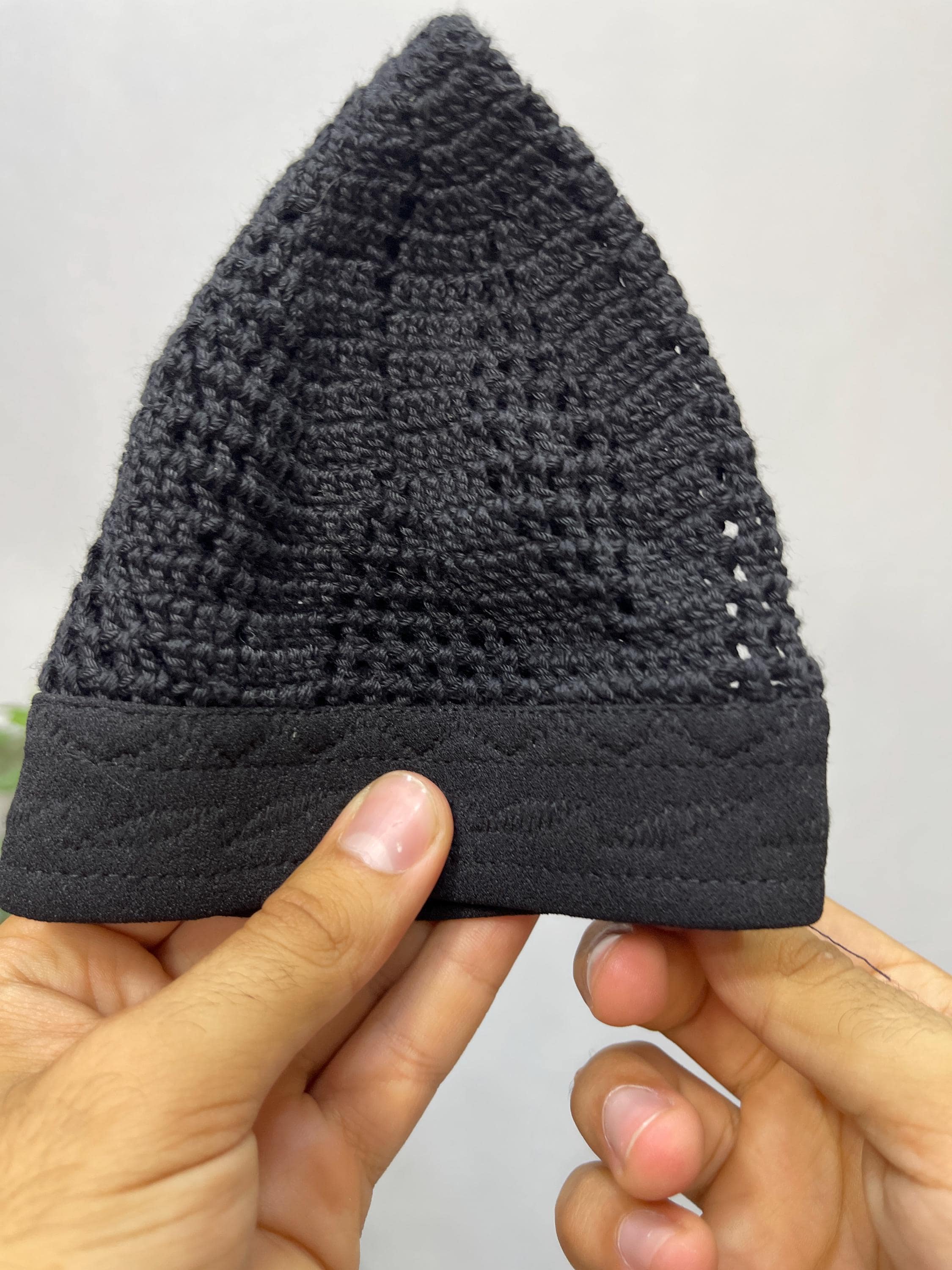 HAND BLACK EGYPT Kufi Premium Quality Soft Kufi With Border Knit Judi/Kufi Hat for Muslim Men - Islamic Gift for Him, Ramadan Gift, Eid Gift - image 3