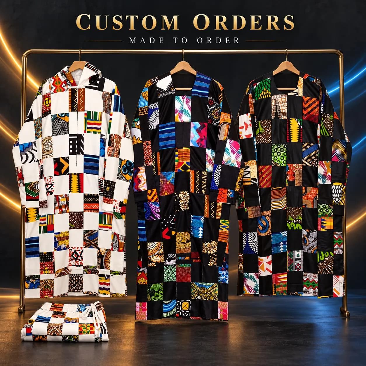 BayeFall Patchwork Checkered Board Set Made To Order Custom Colors Design Your Own - image 4