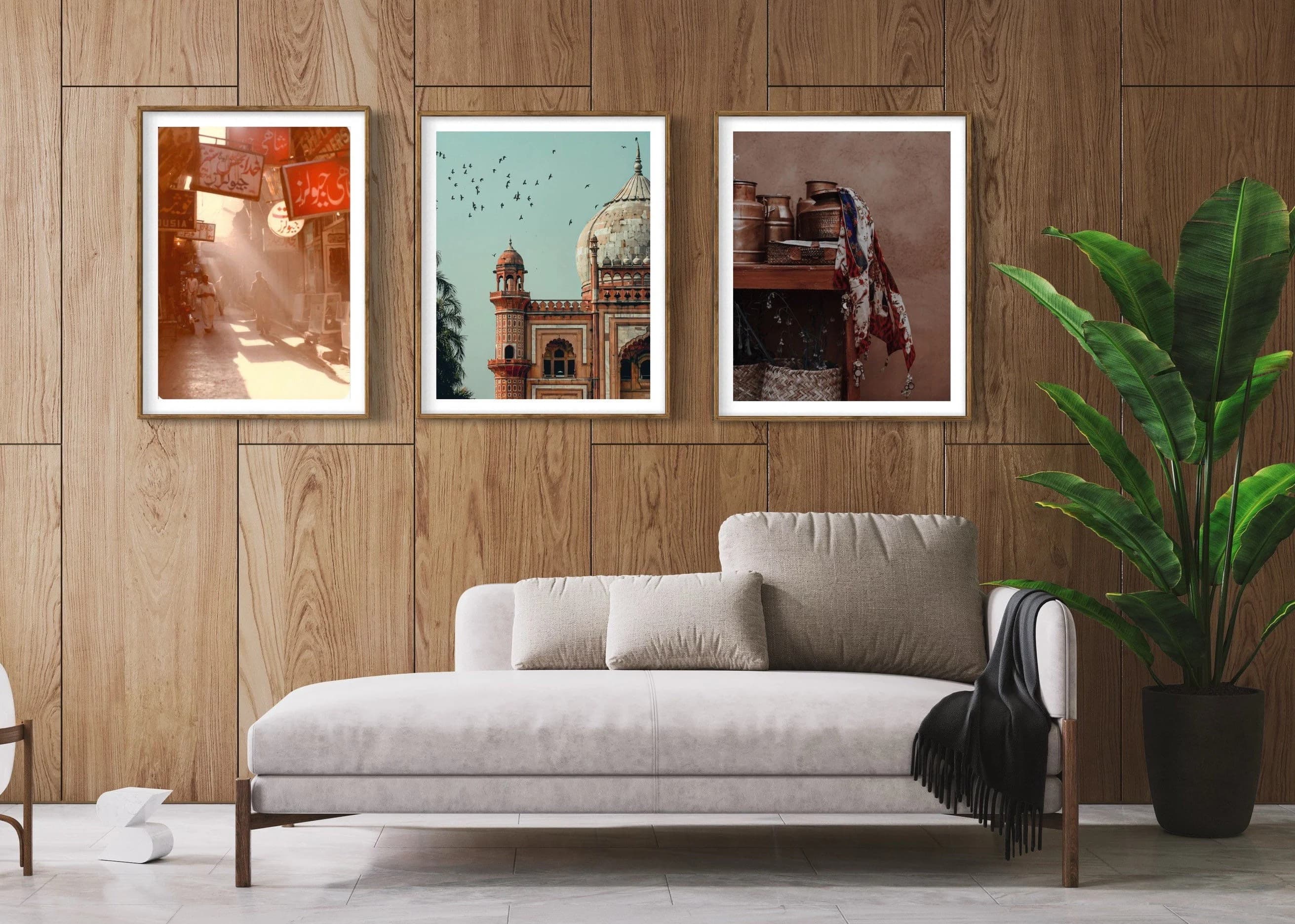 Pakistan Set of 3 prints | Modern Art | Living room Bedroom | Wall Art | Urdu Desi | Islamic Wall Art | Home decor Gift