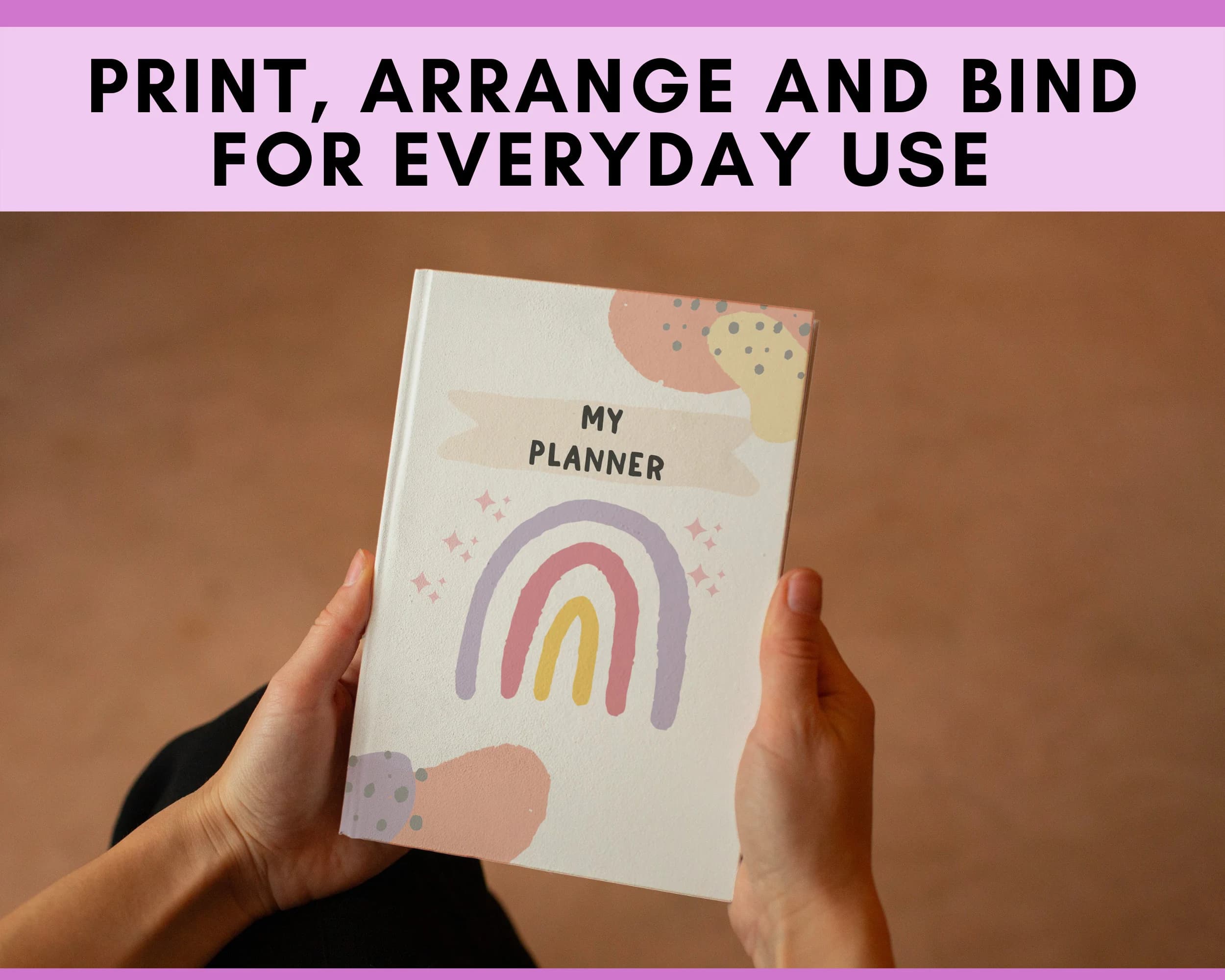 Printable Rainbow Planner for Kids, Teens | Colorful Monthly, Weekly, Daily Templates (Digital Download) - image 5