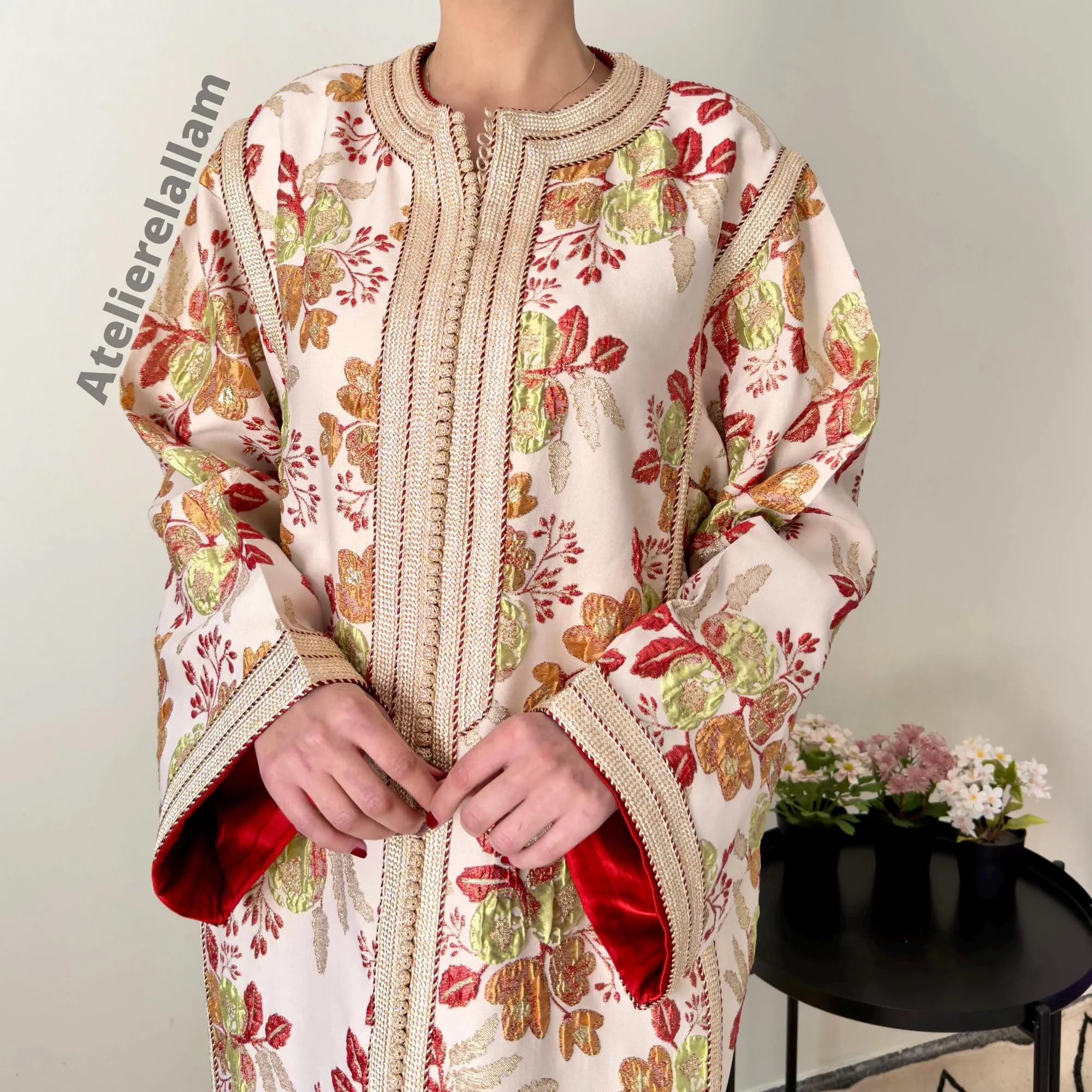 Luxury Moroccan Kaftan in Rich Brocade Fabric "Limited Edition Collection", Handcrafted Arabic Dress for All Occasions, Mekhzanie caftan. - image 3