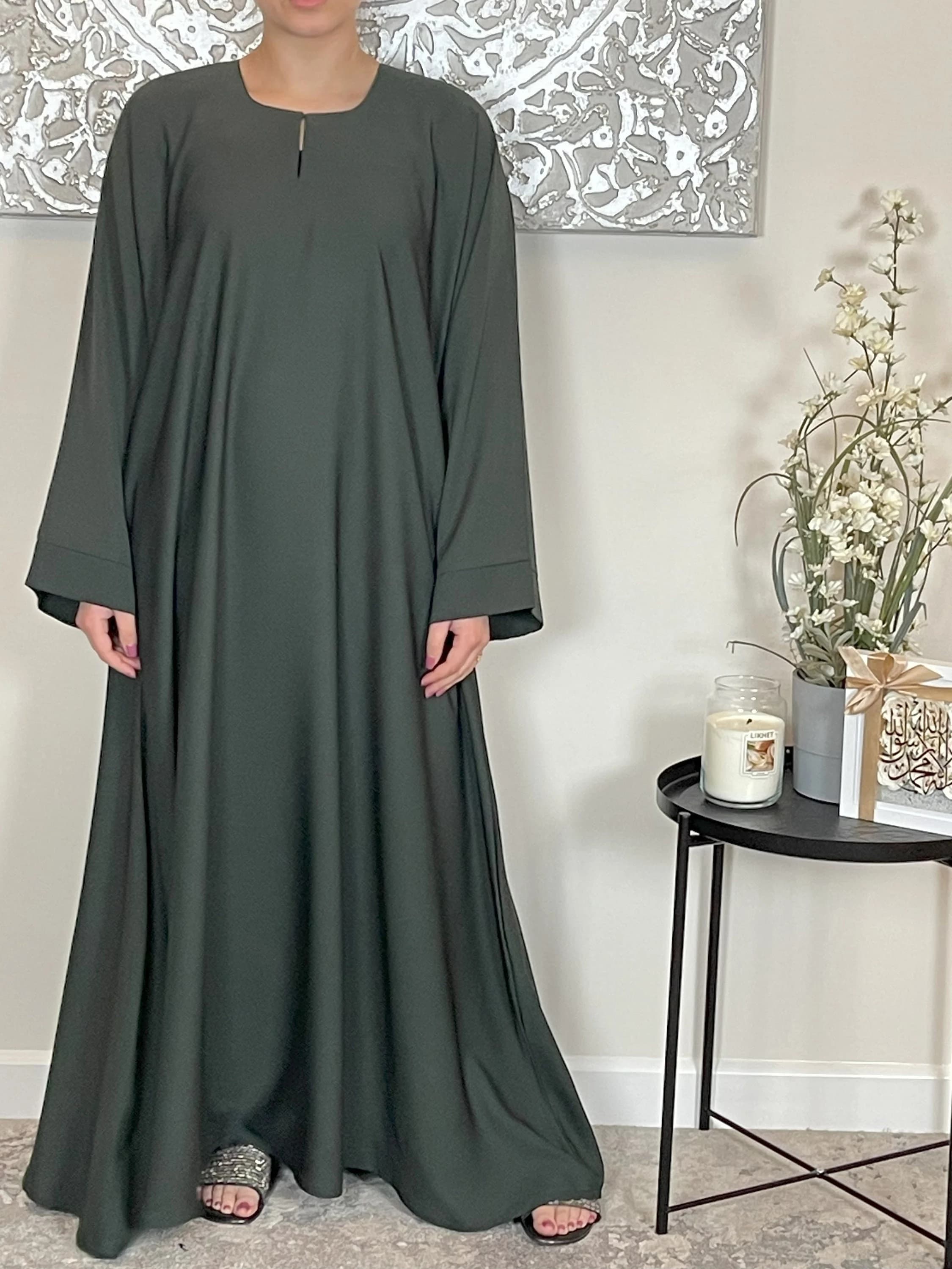 Emerald Green Nida Closed Abaya