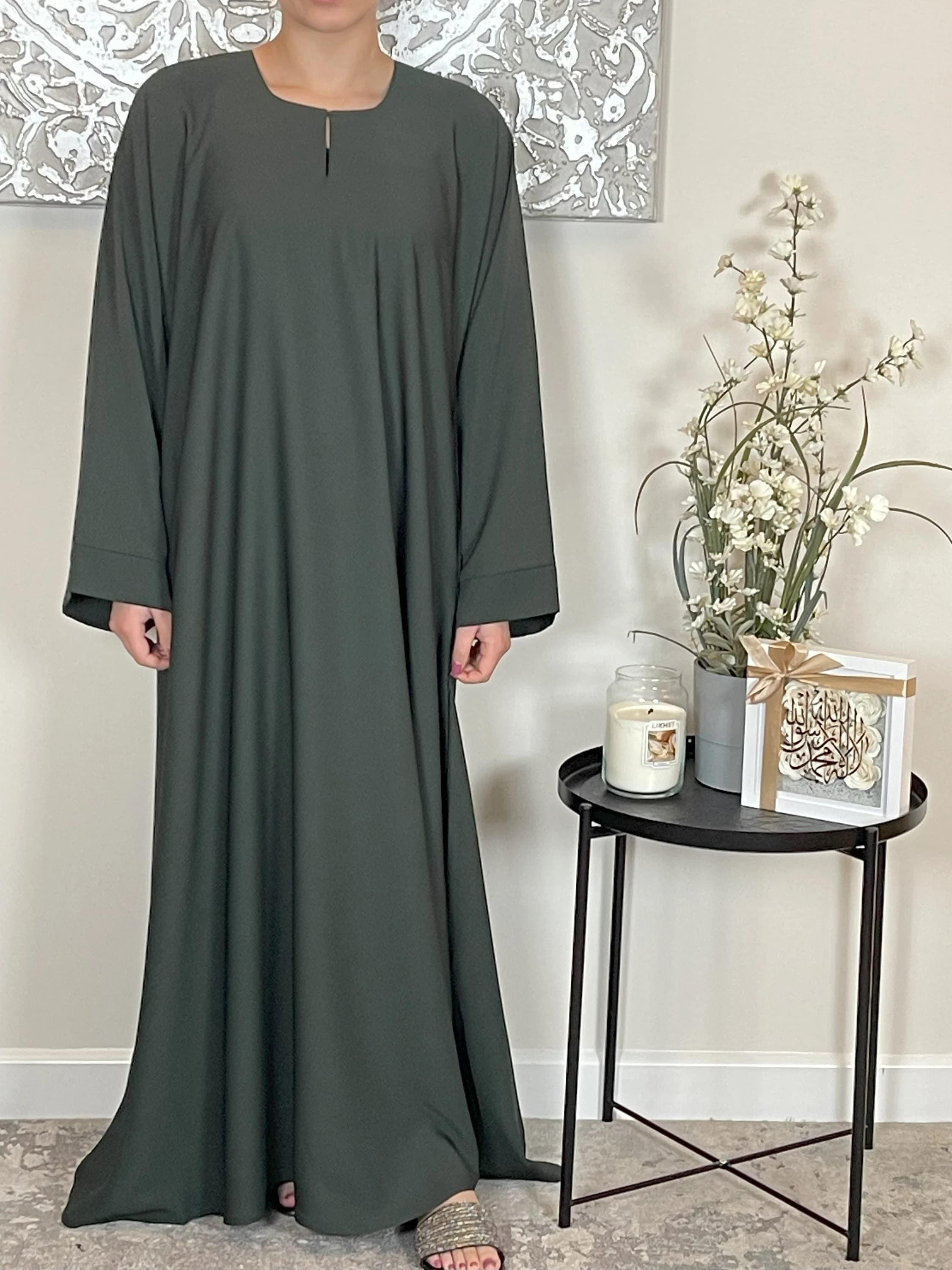 Emerald Green Nida Closed Abaya - image 3