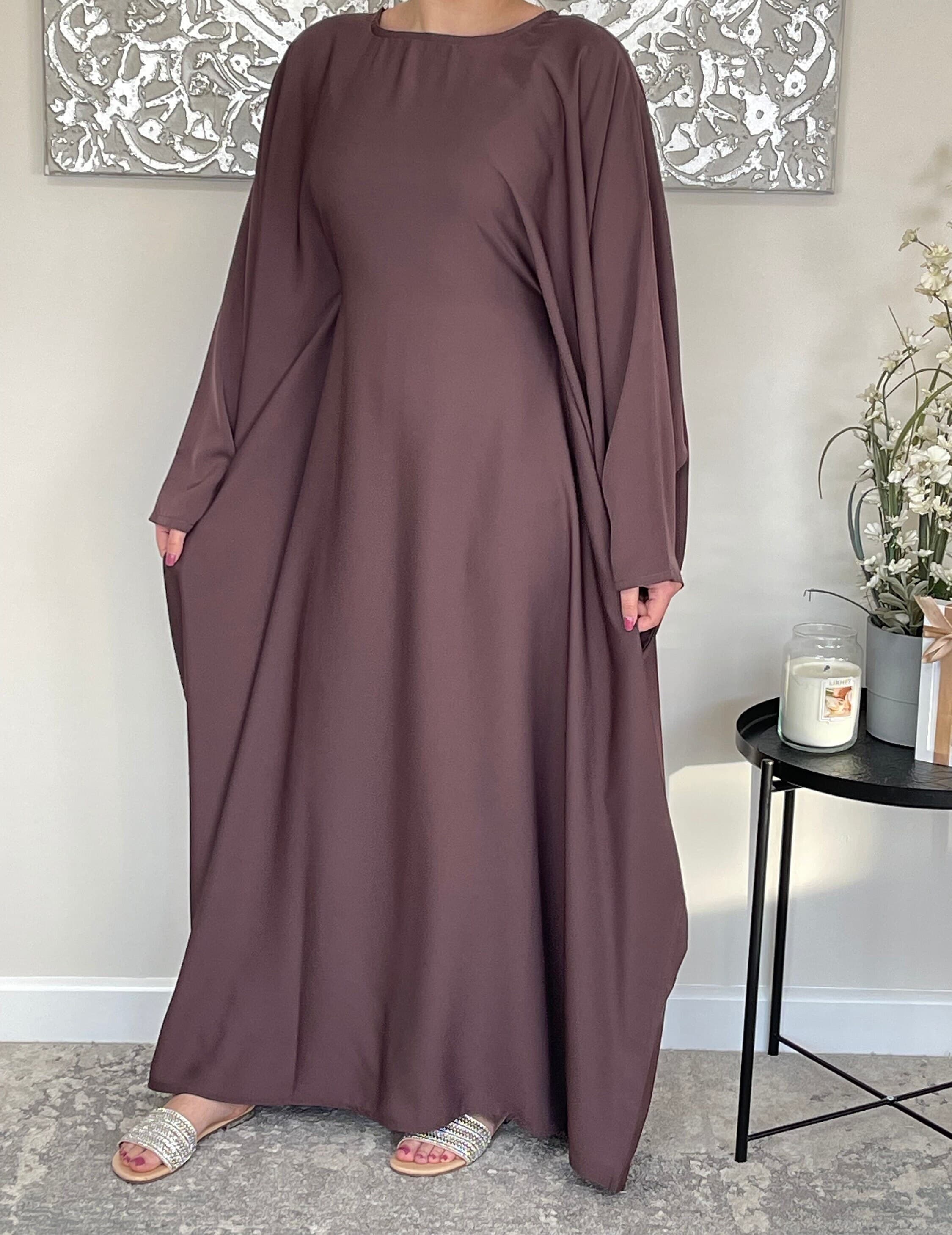 Mauve Nida Butterfly Abaya - image 4