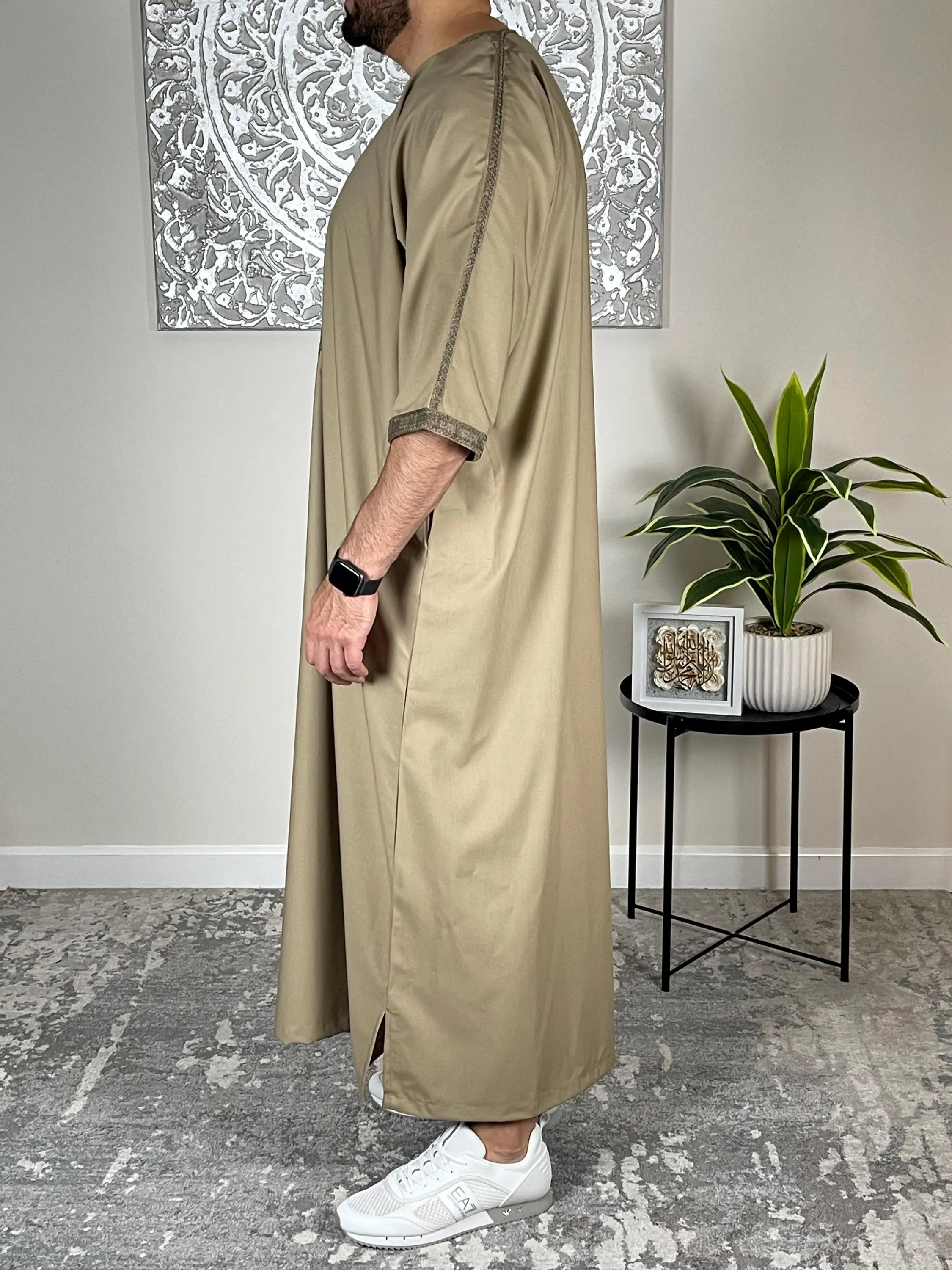 Men’s & Children's Gold Moroccan Thobe - image 4