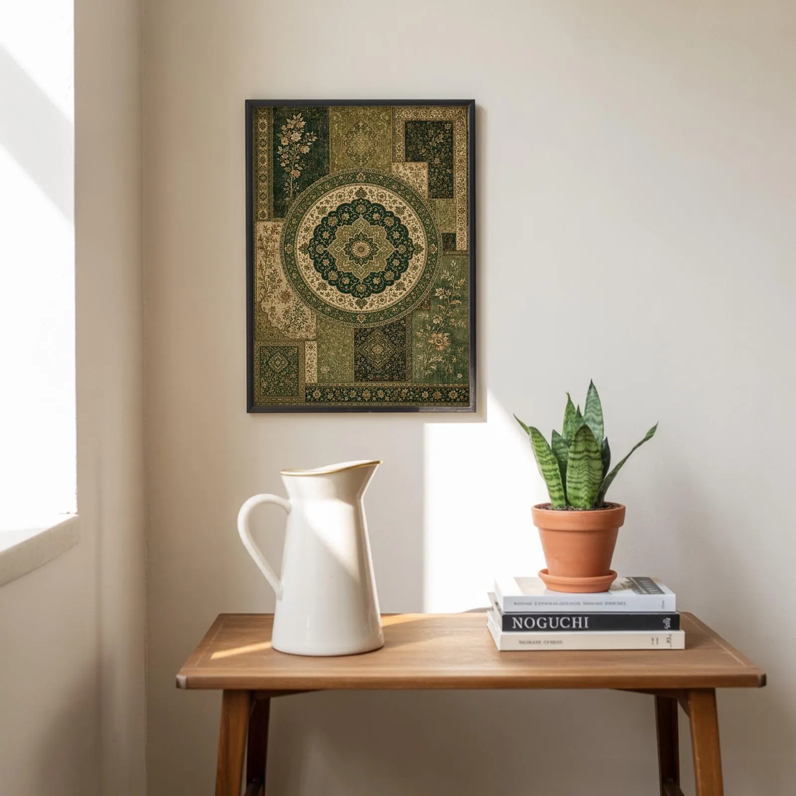 Persian Medallion Poster, Ornate Botanical Wall Art Print, Vintage Traditional Pattern Decor - image 5
