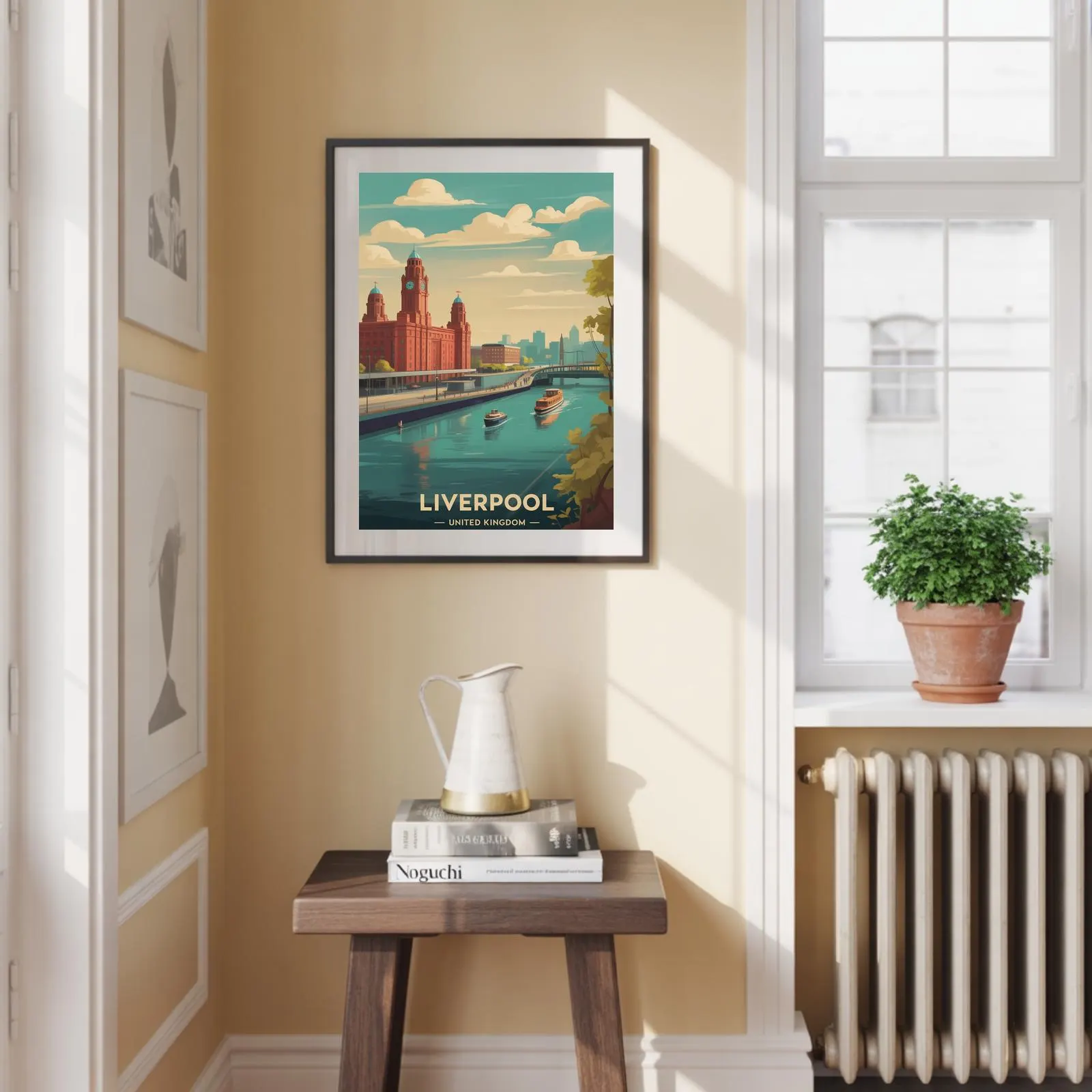 Liverpool Cityscape Poster: United Kingdom Travel Art Decor - image 4