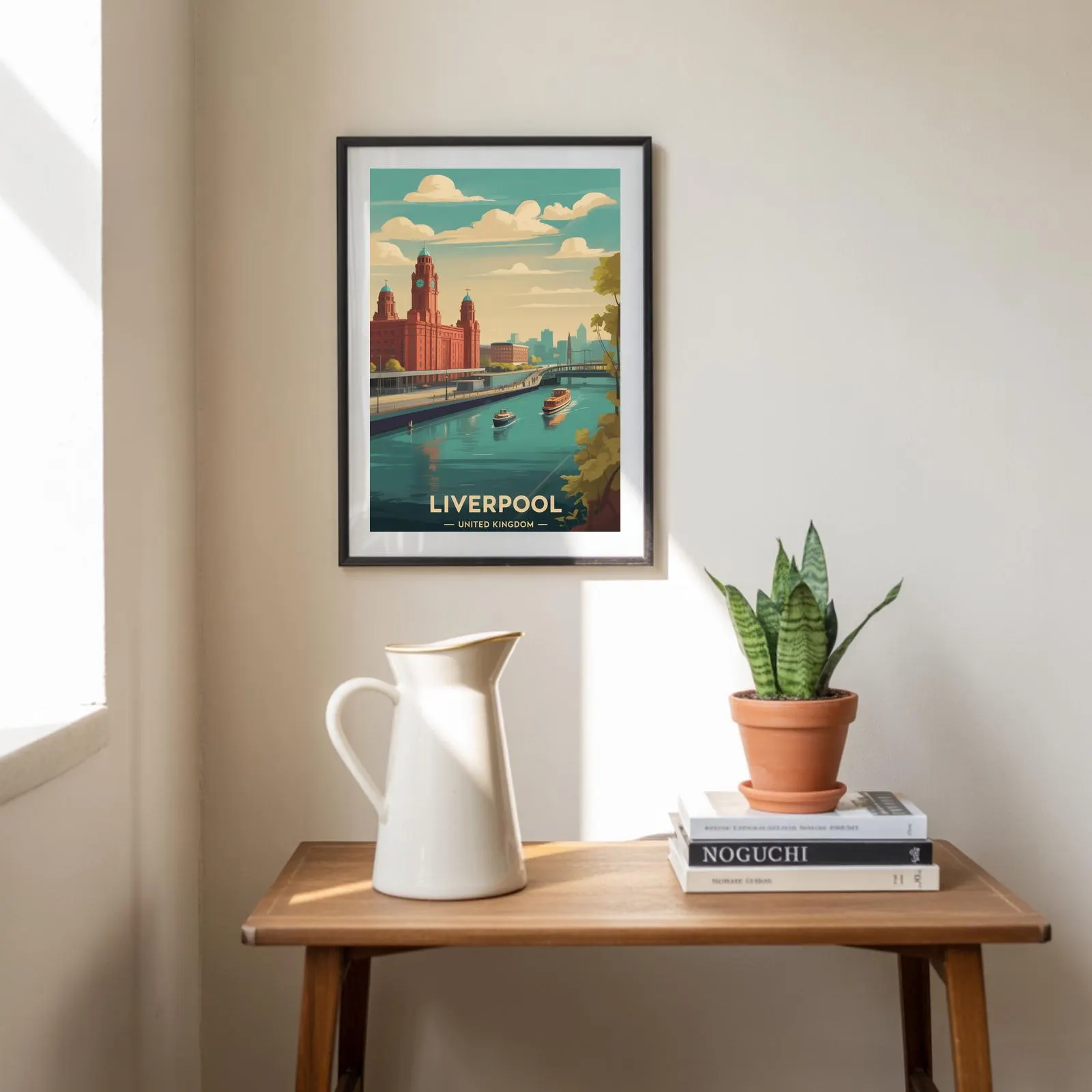 Liverpool Cityscape Poster: United Kingdom Travel Art Decor - image 5