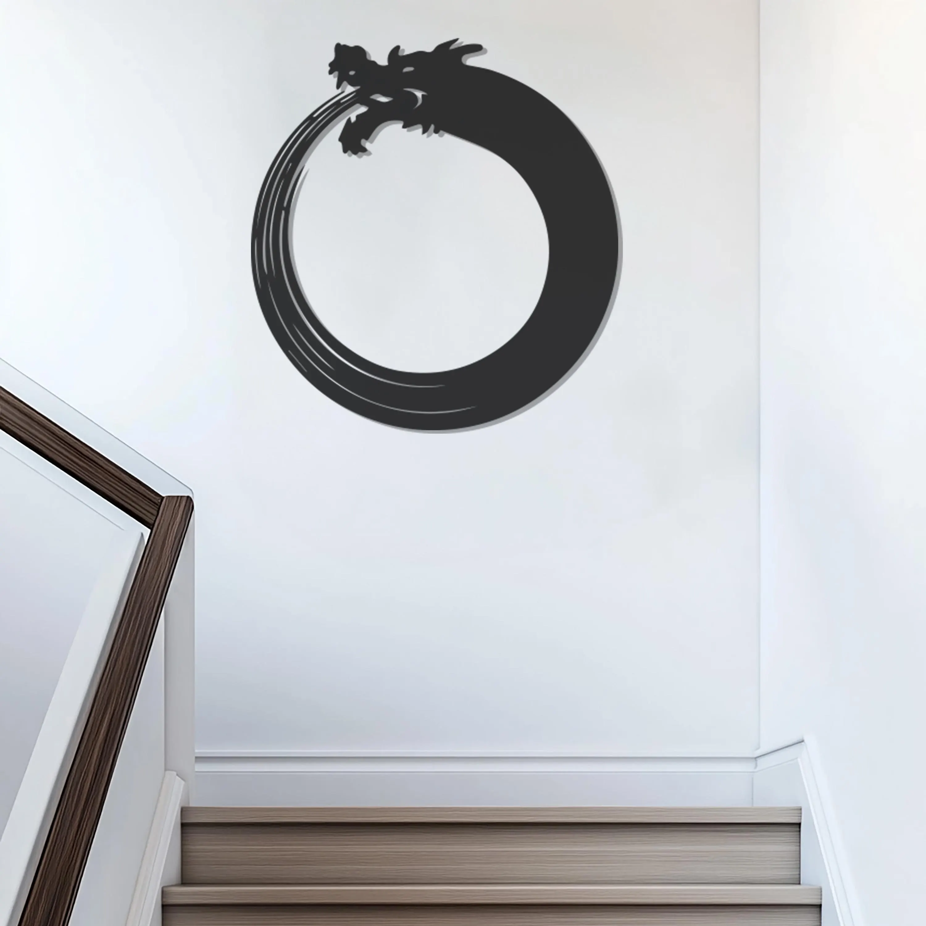 Dragon Metal Wall Art, Mythologic Home Decor, Circle Shape Wall Art, Animal Wall Decor, Christmas Gifts For Him, Unique Gifts For Brother