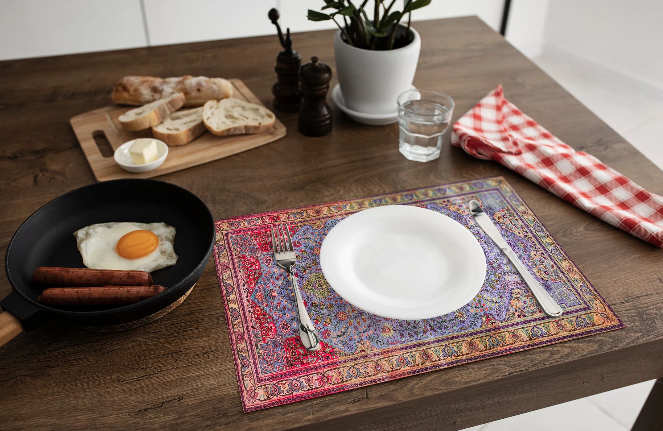 Catering Placemats, Textured Table Mat, Retro Placemat, Guests Table Setting, Rustic Table Mat, Botanical Mat, Kitchen Coaster, Cup Coaster